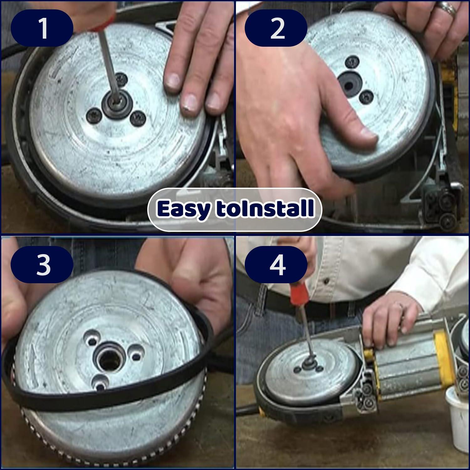 4 Reemplazos Neumáticos Polea Sierra Banda Milwaukee 6225-6238