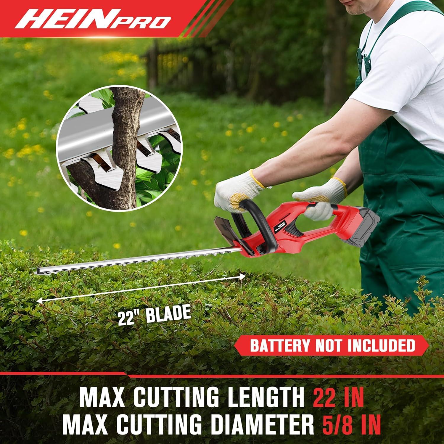 Cortadora de Setos Inalámbrica HEINPRO 22" Compatible Milwaukee M18