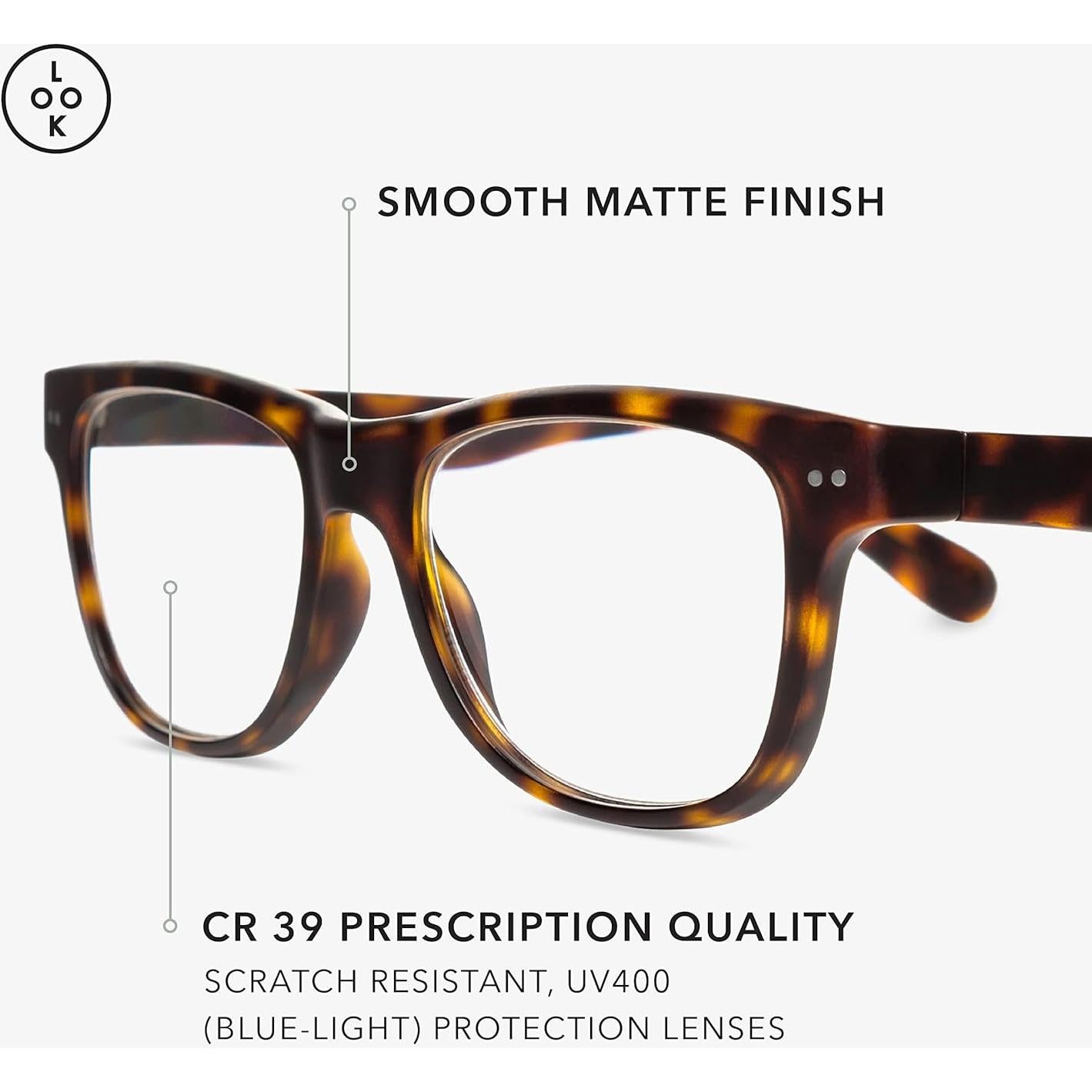 Gafas de Lectura LOOK OPTIC Tortuga Progresiva 1.5x