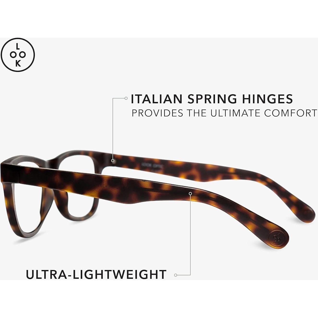 Gafas de Lectura LOOK OPTIC Tortuga Progresiva 1.5x