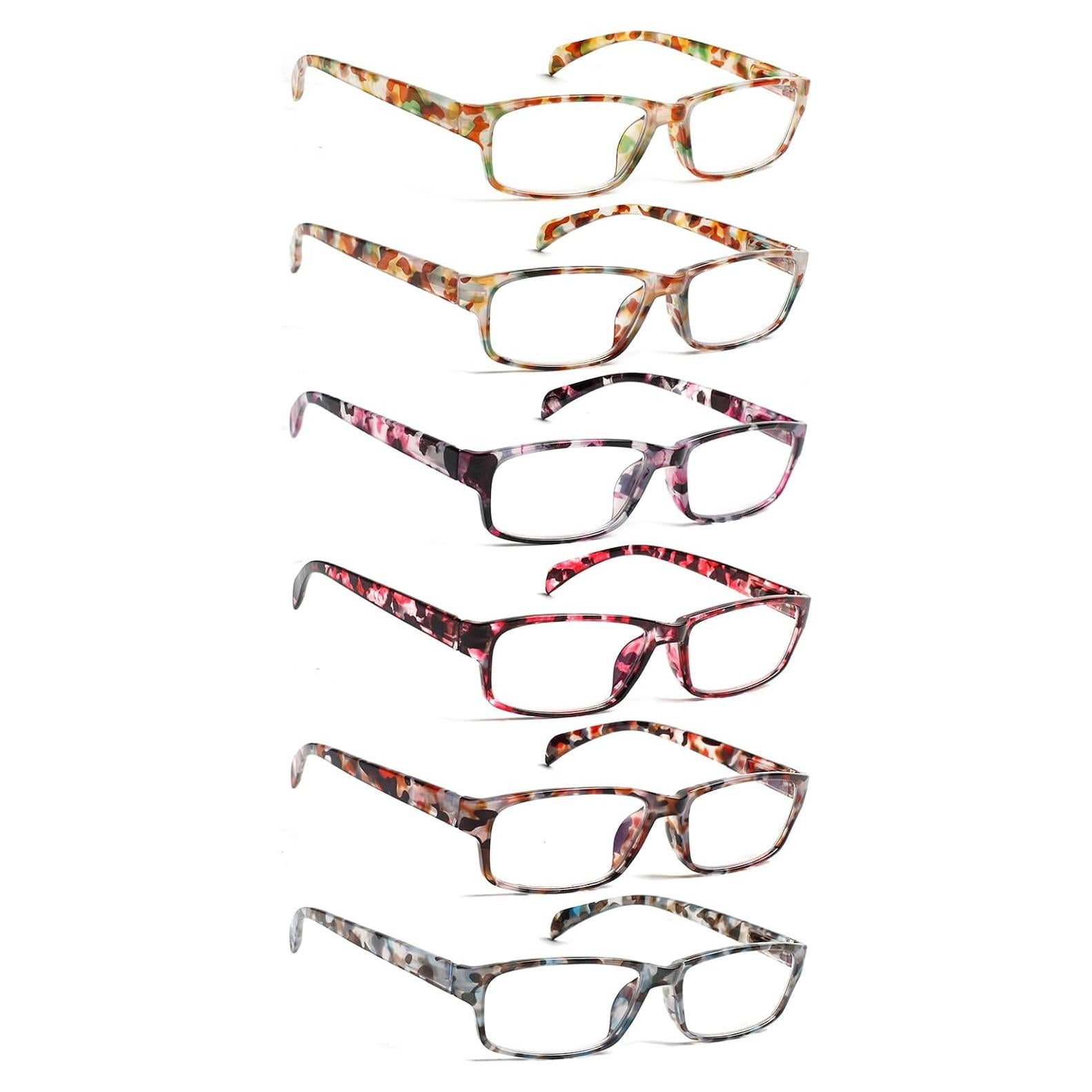 Gafas de lectura JOSCHOO 6 pares bloqueo luz azul colores