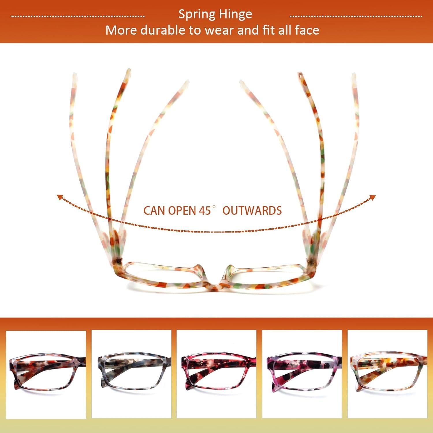 Gafas de lectura JOSCHOO 6 pares bloqueo luz azul colores