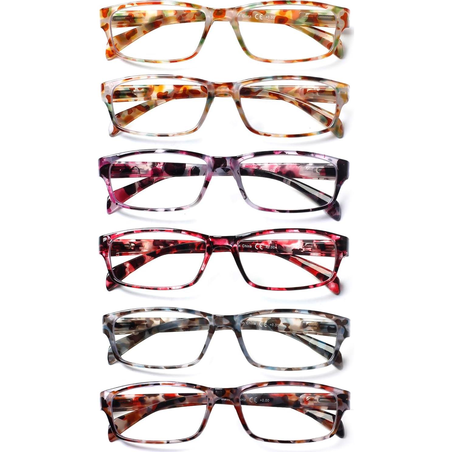 Gafas de lectura JOSCHOO 6 pares bloqueo luz azul colores