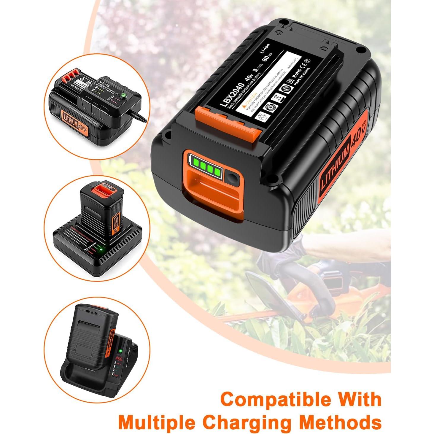 Batería DORETEHU 40V 3000mAh Compatible Black & Decker