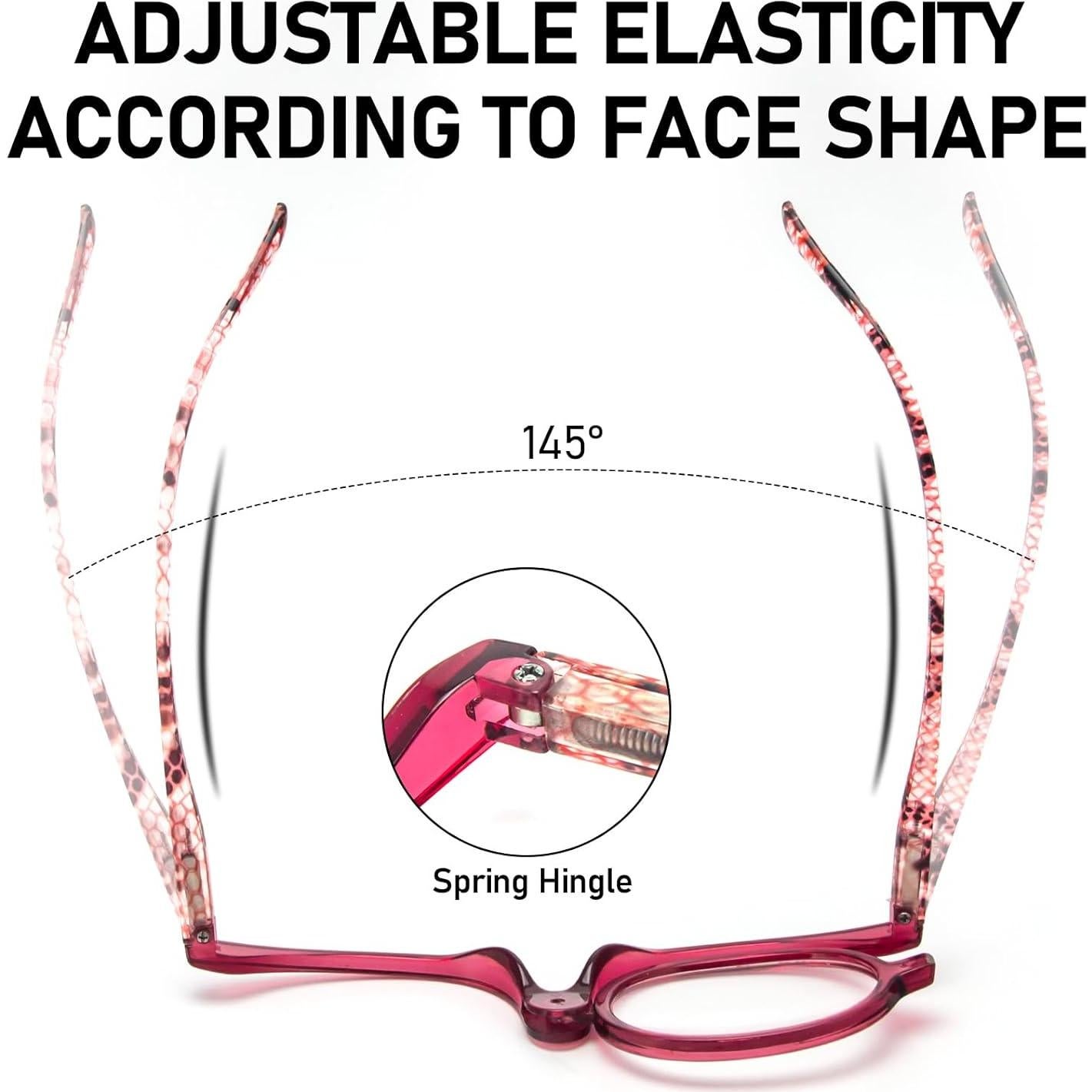 Gafas de Lectura Plegables MMOWW para Maquillaje 3.0x