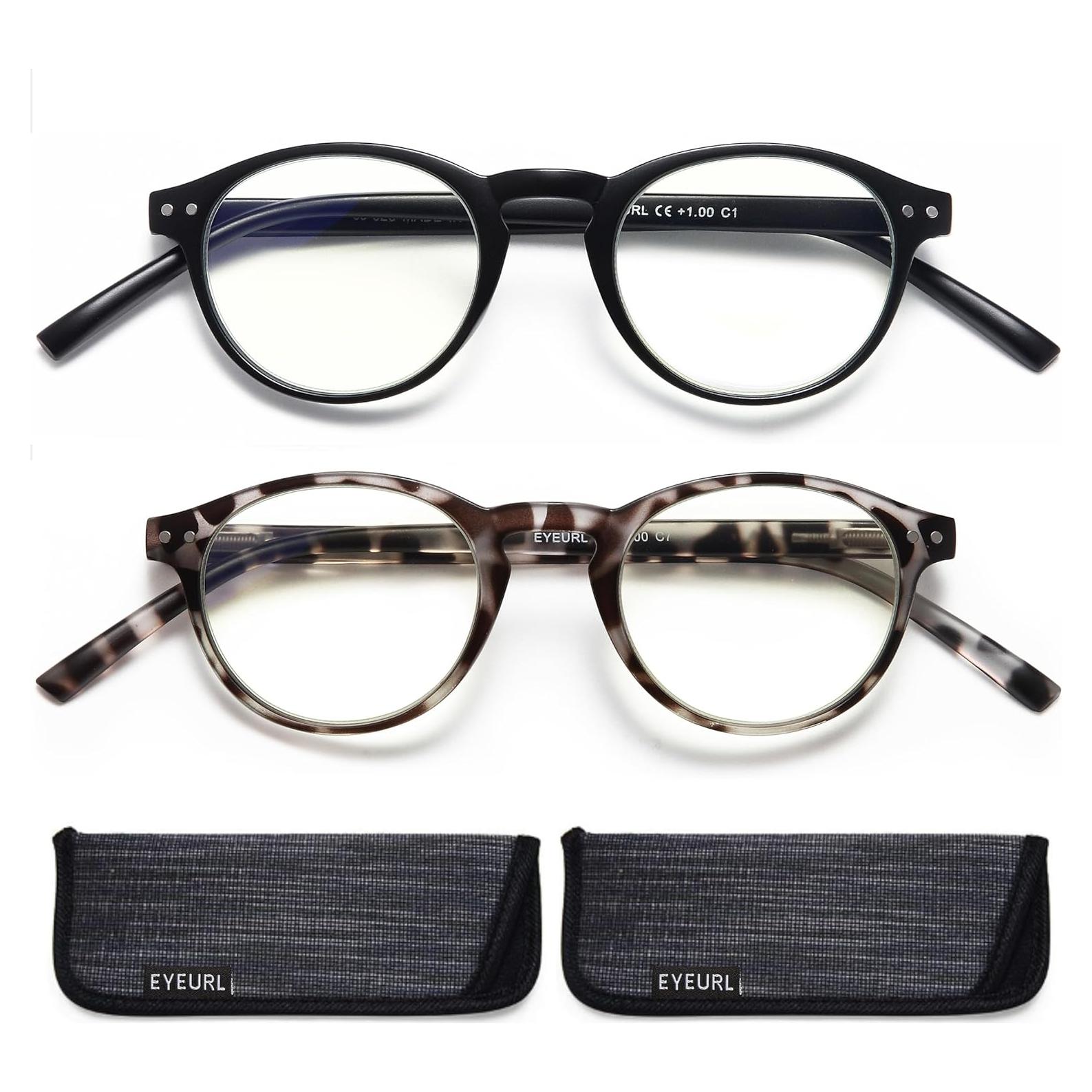 Gafas de Lectura EYEURL 4-Pack Anti Luz Azul 2.5x