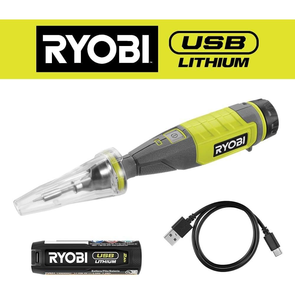 Lápiz de Soldadura RYOBI USB 2Ah 482°C Inalámbrico
