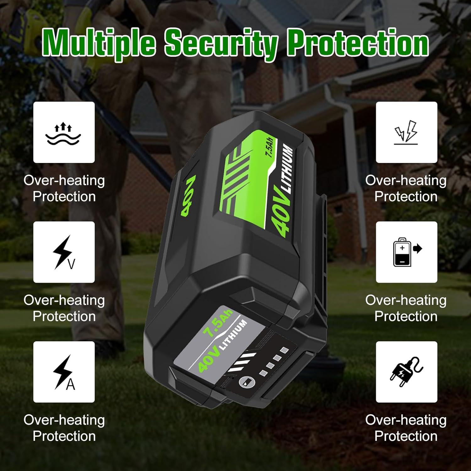 Batería de Reemplazo 7500mAh OHYES para Ryobi 40V Li-ion