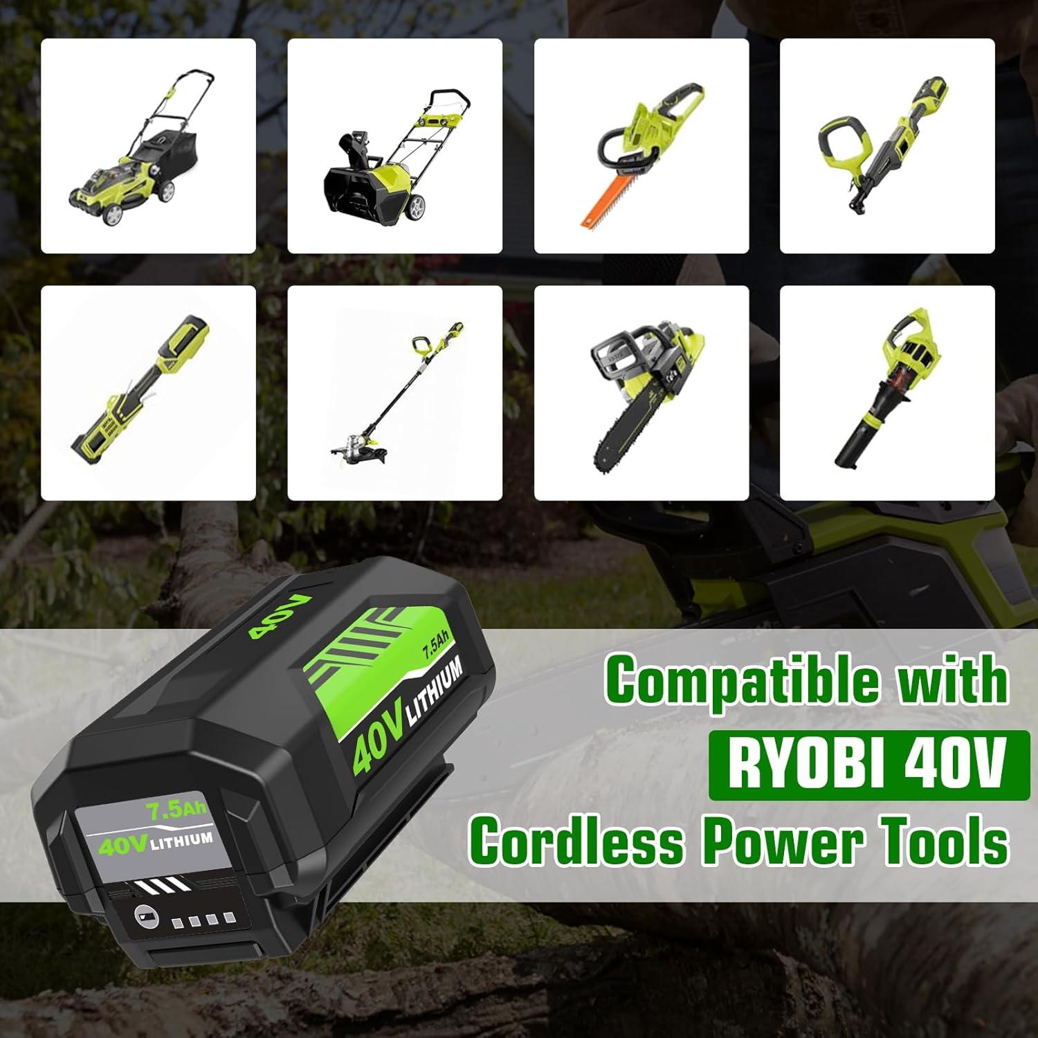 Batería de Reemplazo 7500mAh OHYES para Ryobi 40V Li-ion