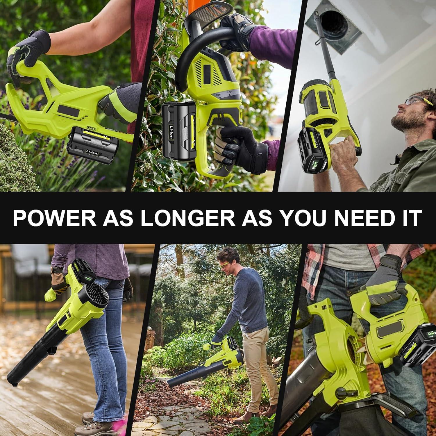 Batería de Litio 40V 7.0Ah JUNWOOD para Ryobi OP4050A