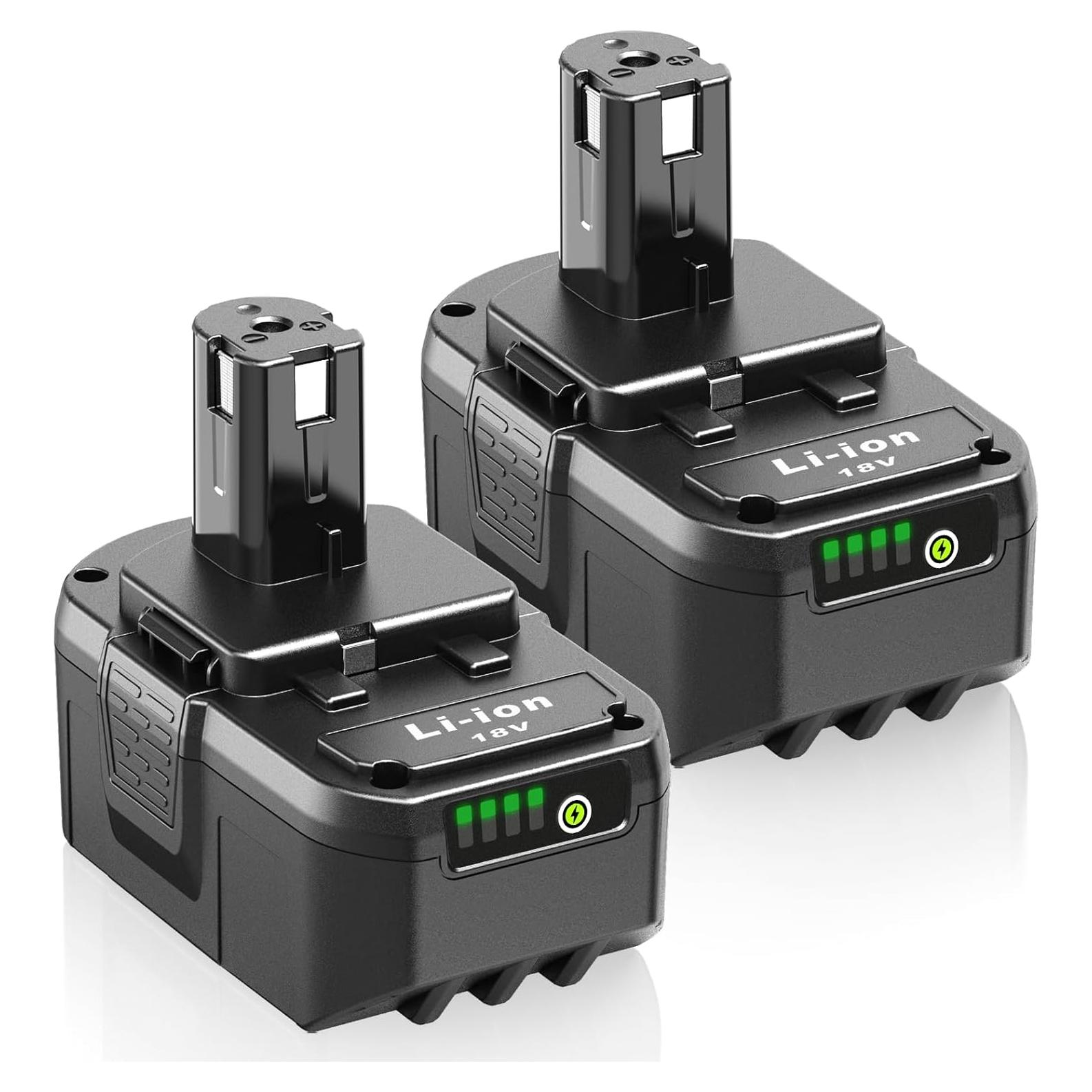 Batería de Reemplazo Ryobi 18V 8000mAh Li-ion - 2 Paquete