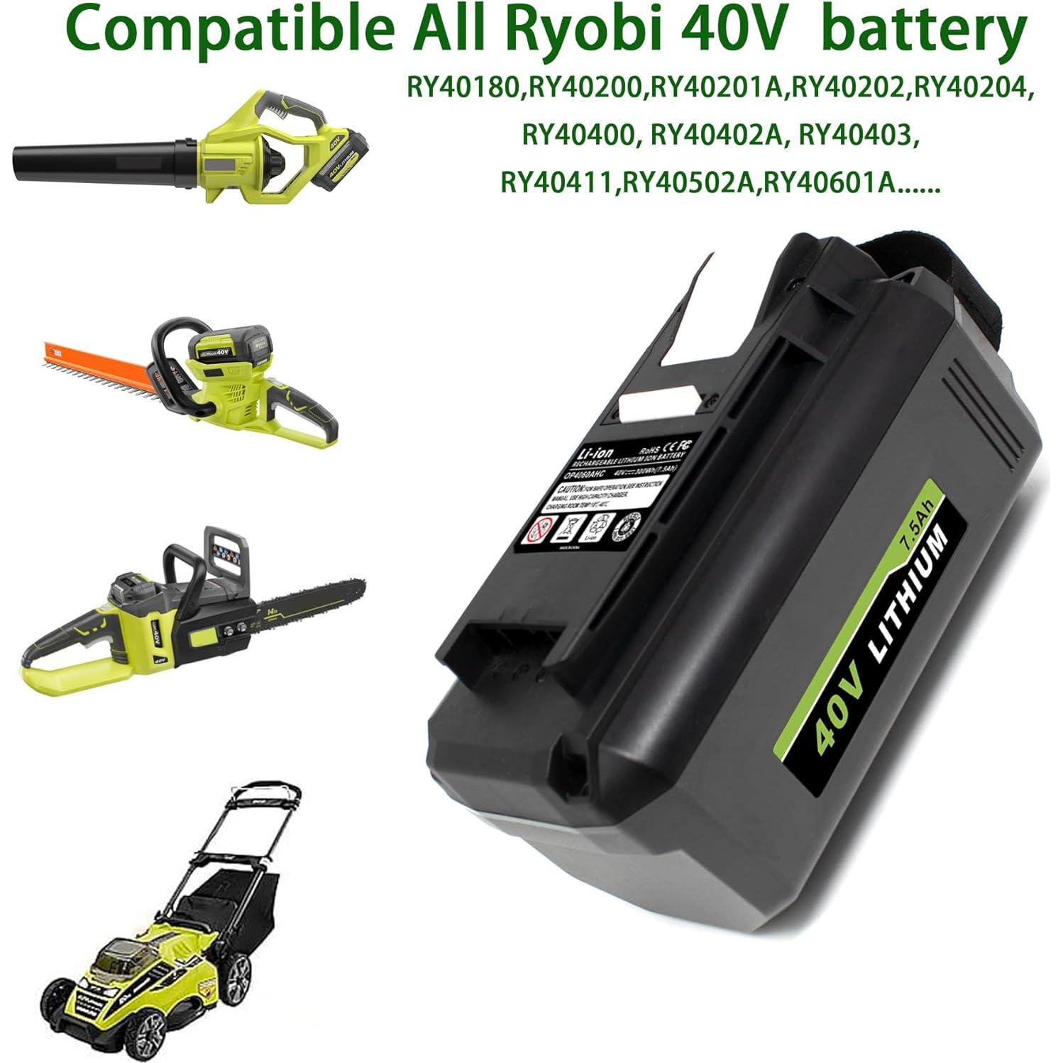 Batería de Reemplazo 7.5Ah para Herramientas Ryobi 40V