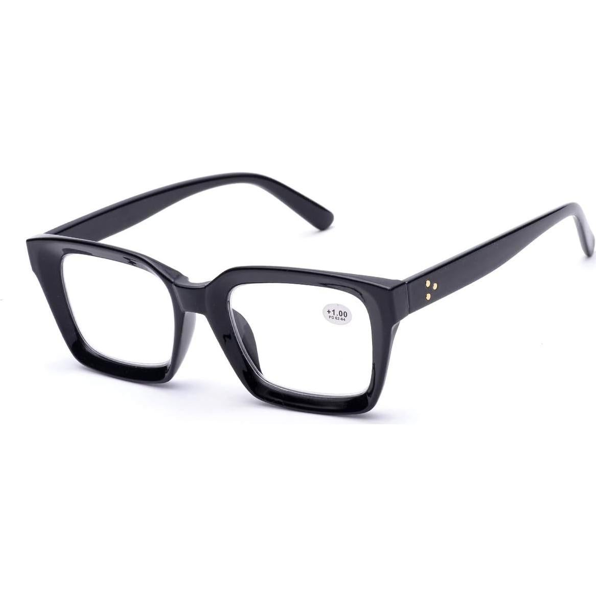 Gafas de Lectura Retro ZUVGEES 50mm Estilo Grande Unisex