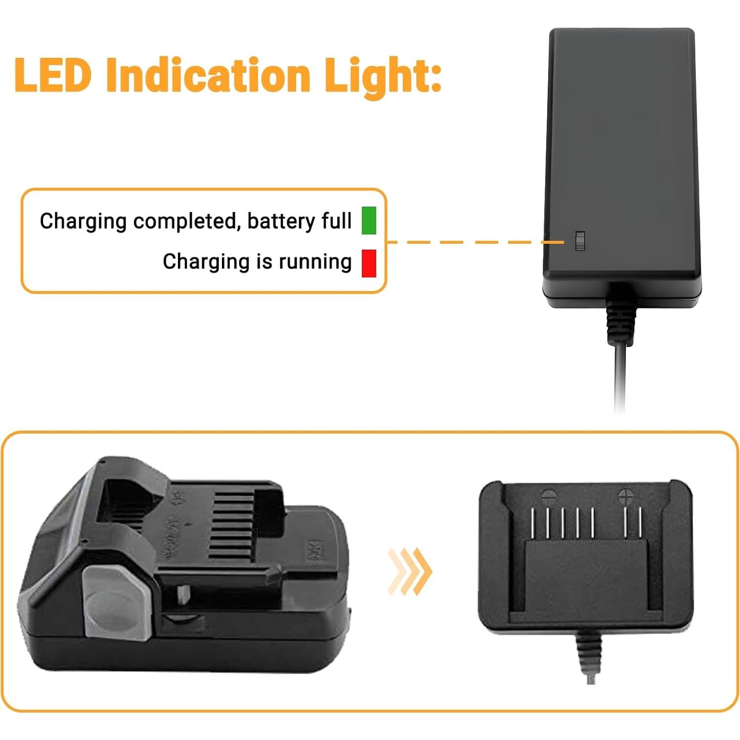 Cargador de Batería Li-ion 18V Shentec Compatible Hitachi