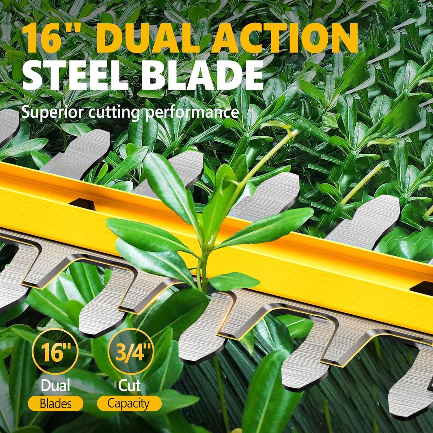 Cortadora de Setos Telescópica Alloyman 20V 2.4m 2 Baterías