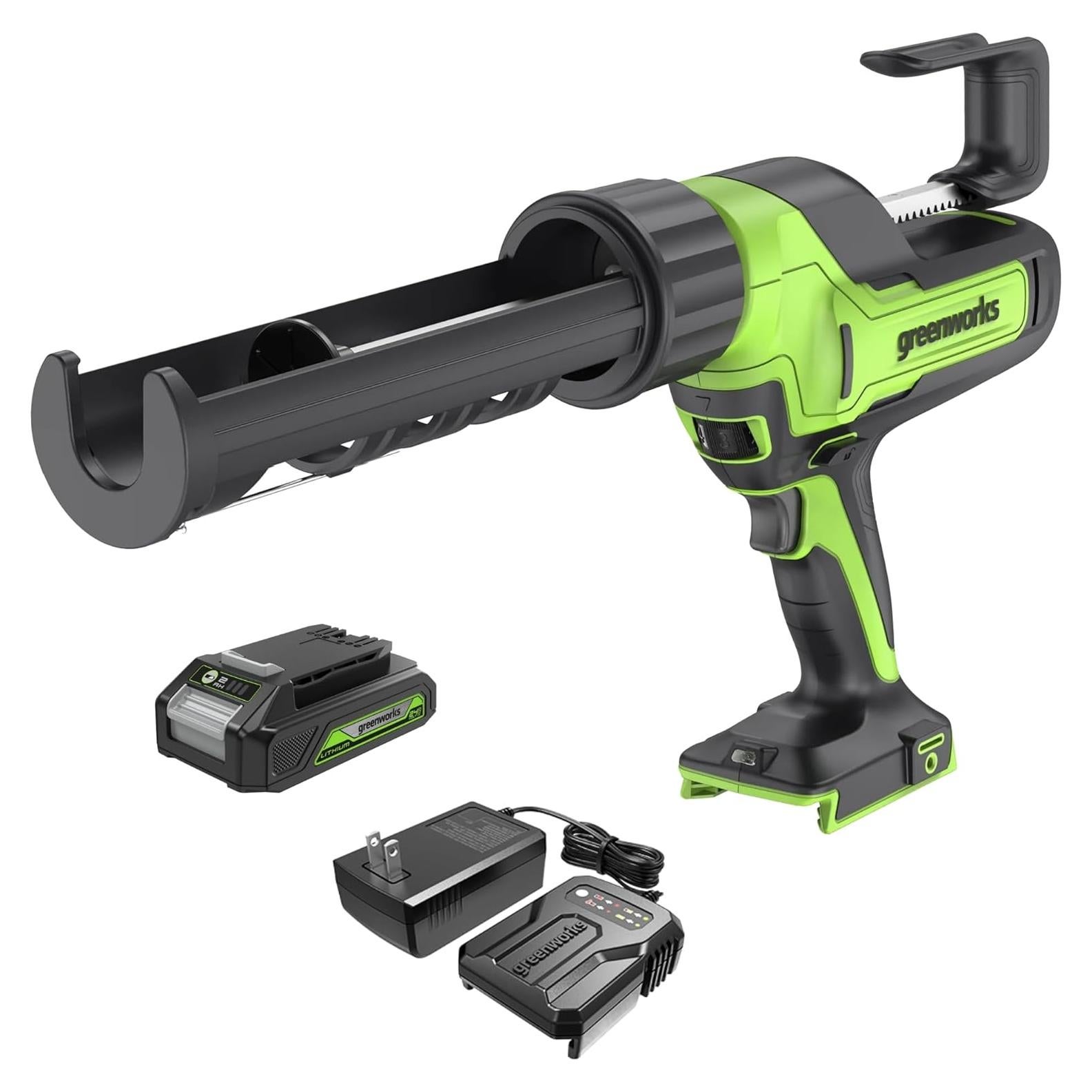 Pistola de Calafateo Inalámbrica Greenworks 24V 2Ah Anti-Goteo