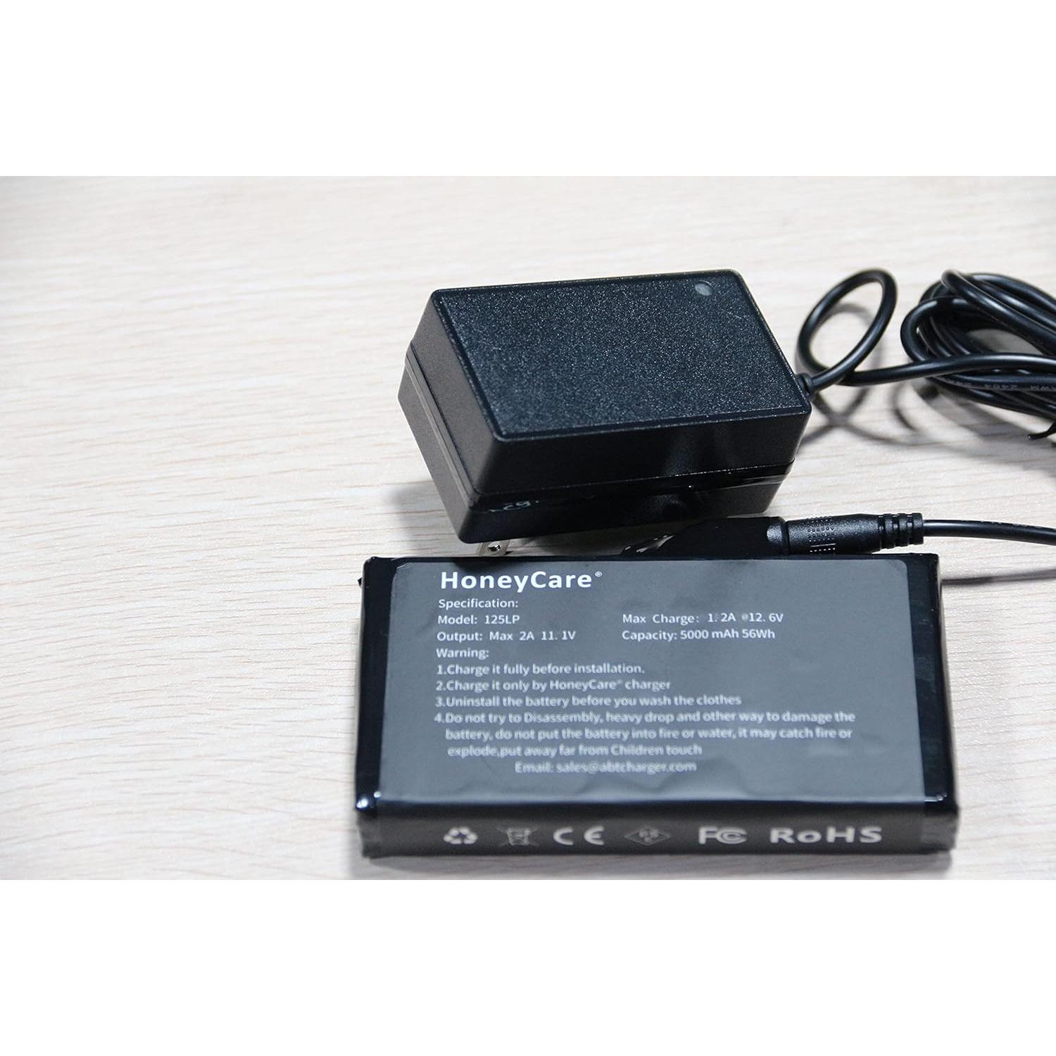 Batería de Reemplazo 12V 5AH HoneyCare para Chaquetas Calentadas