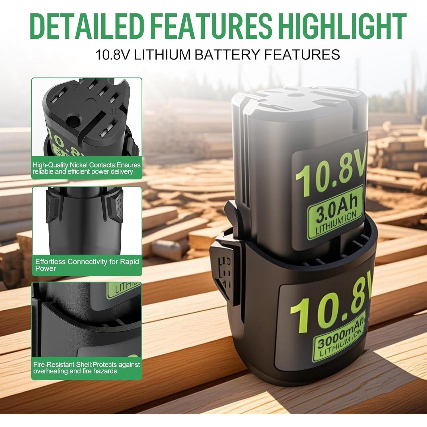 Batería Li-ion 3000mAh 10.8V DreamDash para Stihl GTA26