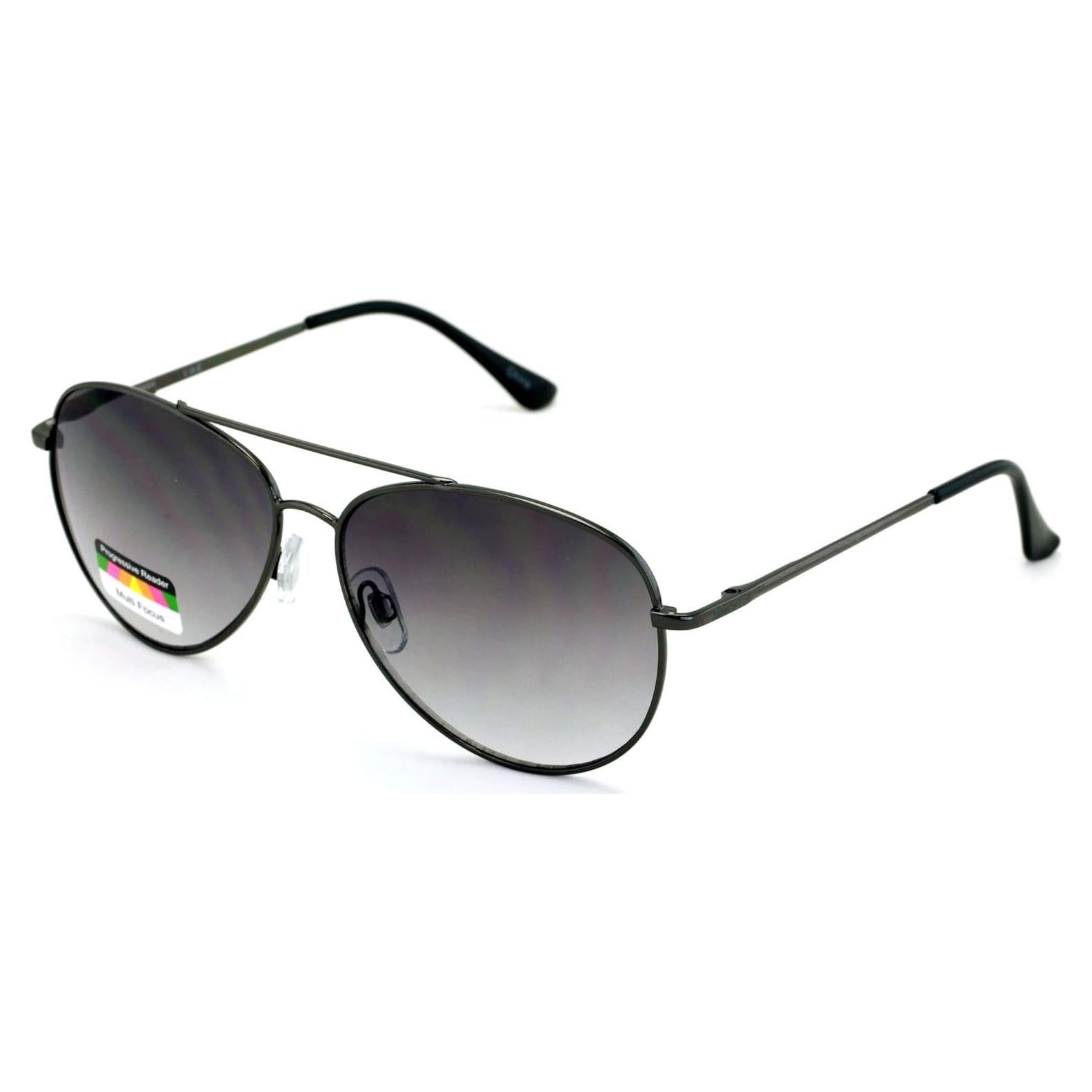 Gafas de lectura progresivas Tri-Focal Gunmetal 2.25x