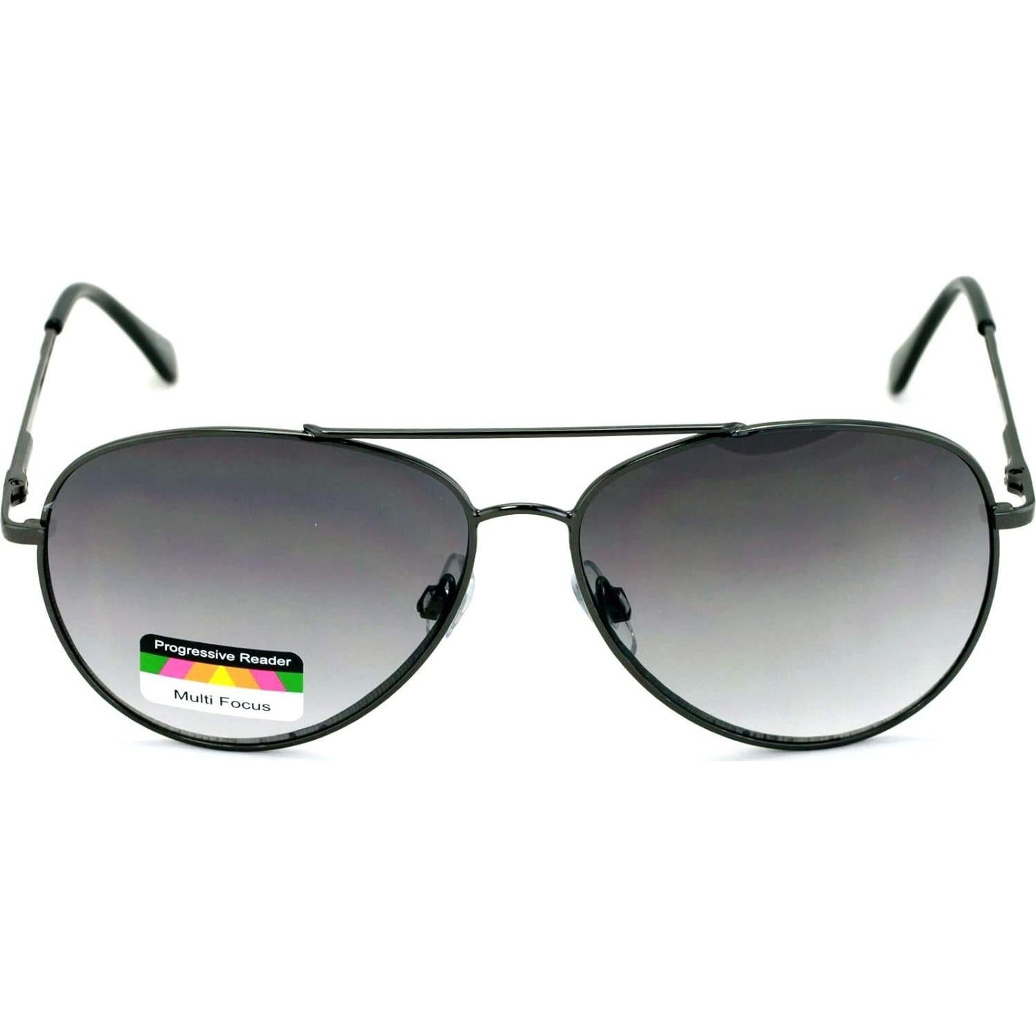 Gafas de lectura progresivas Tri-Focal Gunmetal 2.25x