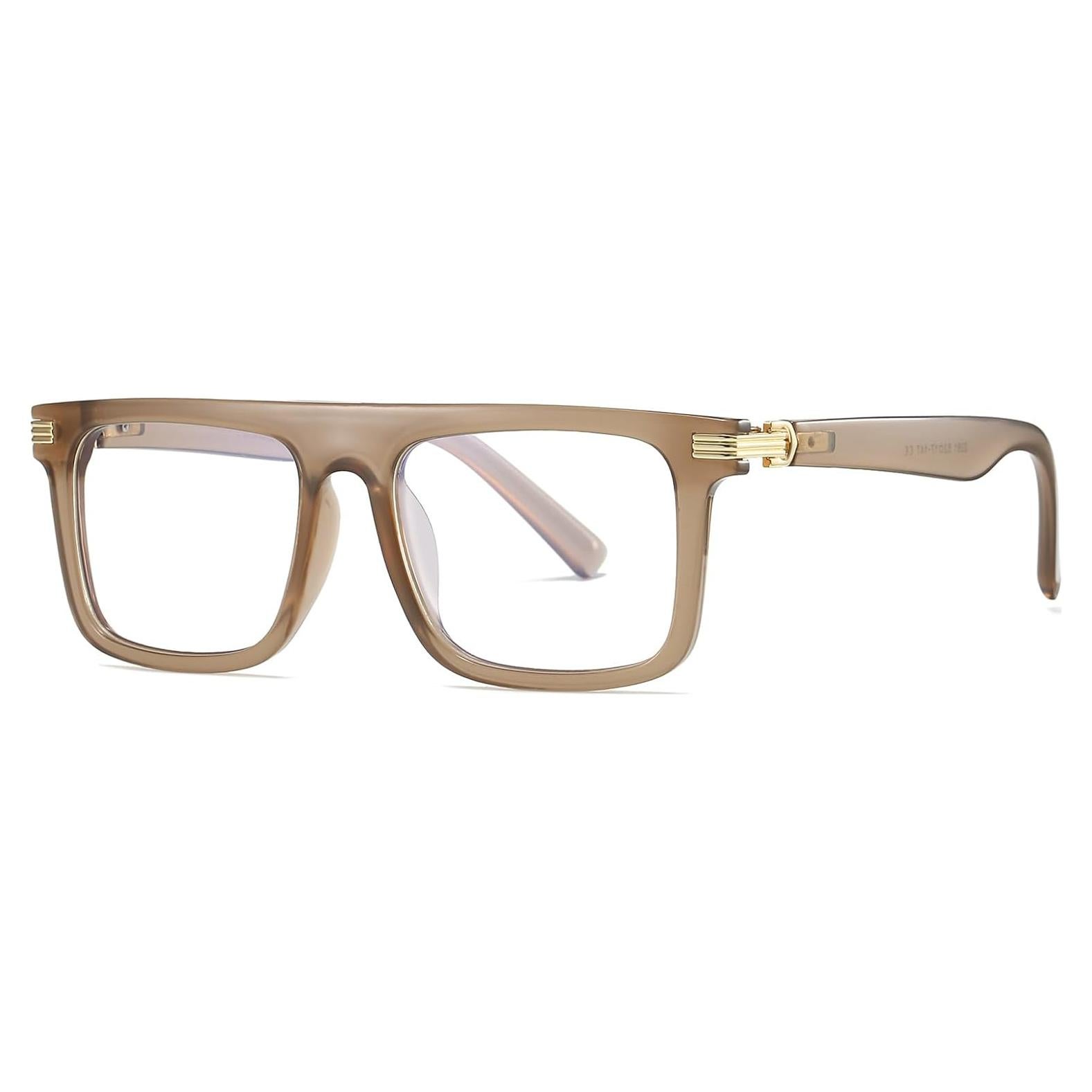 Gafas de moda cuadradas Breaksun B76 con lentes claros