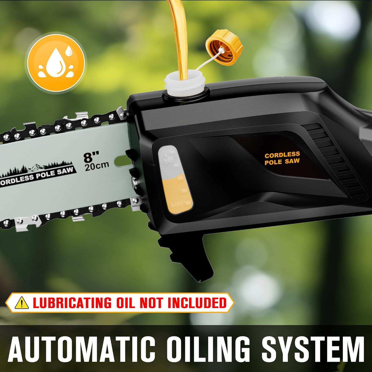 Sierra de Poste Inalámbrica HEINPRO 8" 20V, Alcance 4.3m