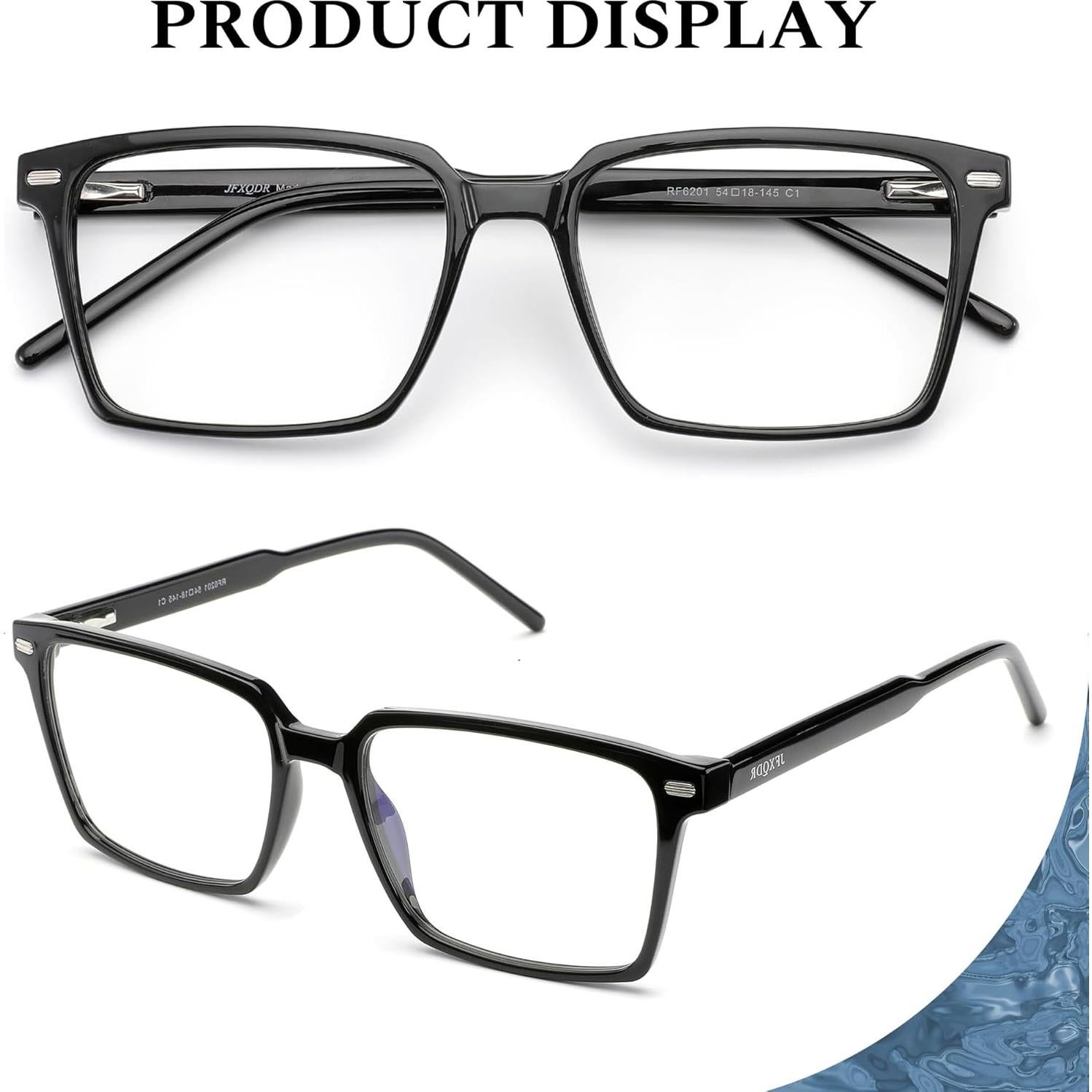 Gafas Anti Luz Azul TR90 Marco Negro y Transparente