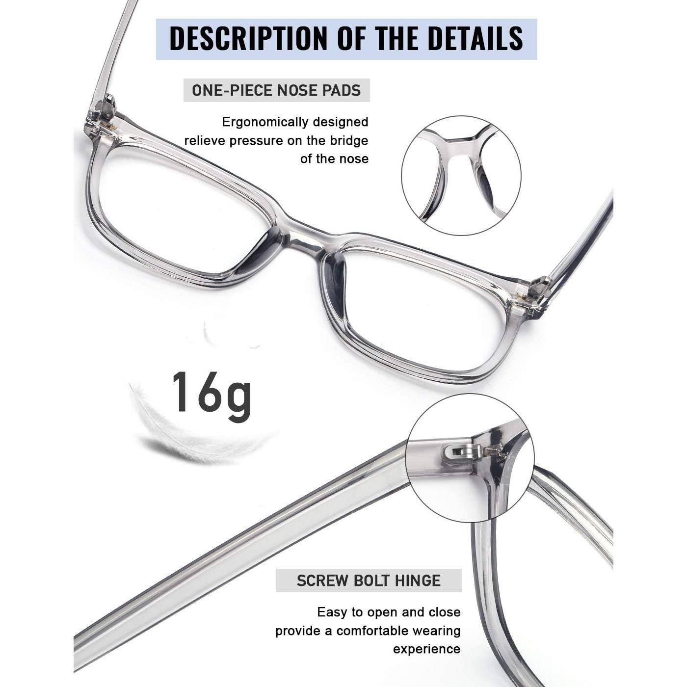 Gafas Antirreflejo PANNER 54mm Luz Azul para Hombres y Mujeres