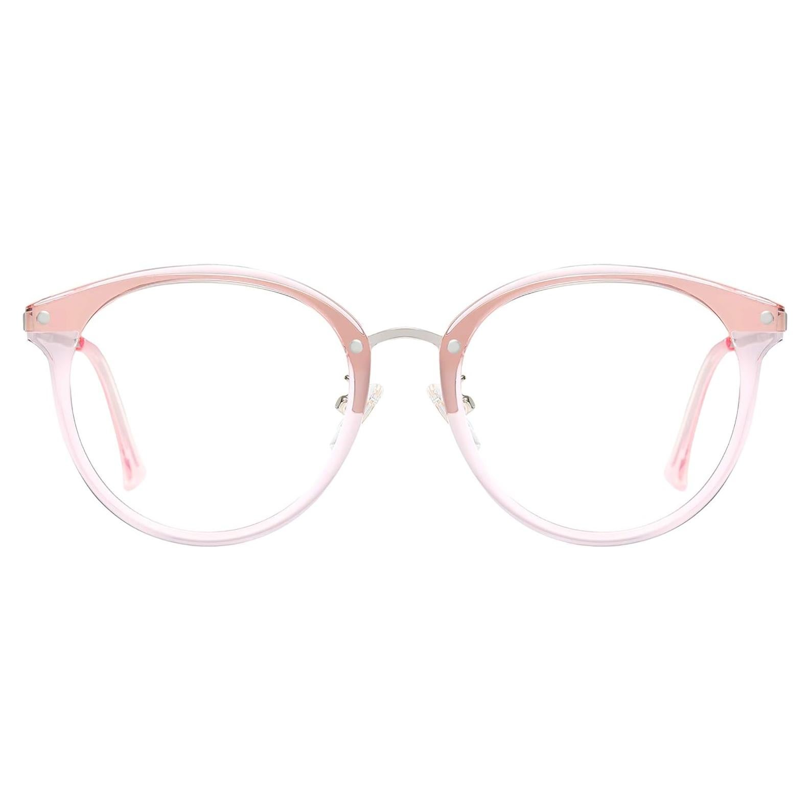 Gafas de Lectura SOJOS Retro Redondas TR90 con Luz Azul