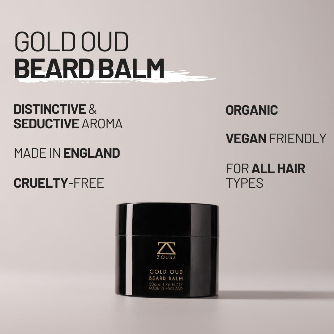 Bálsamo para Barba ZOUSZ Black Oud 50ml Hidratante Natural