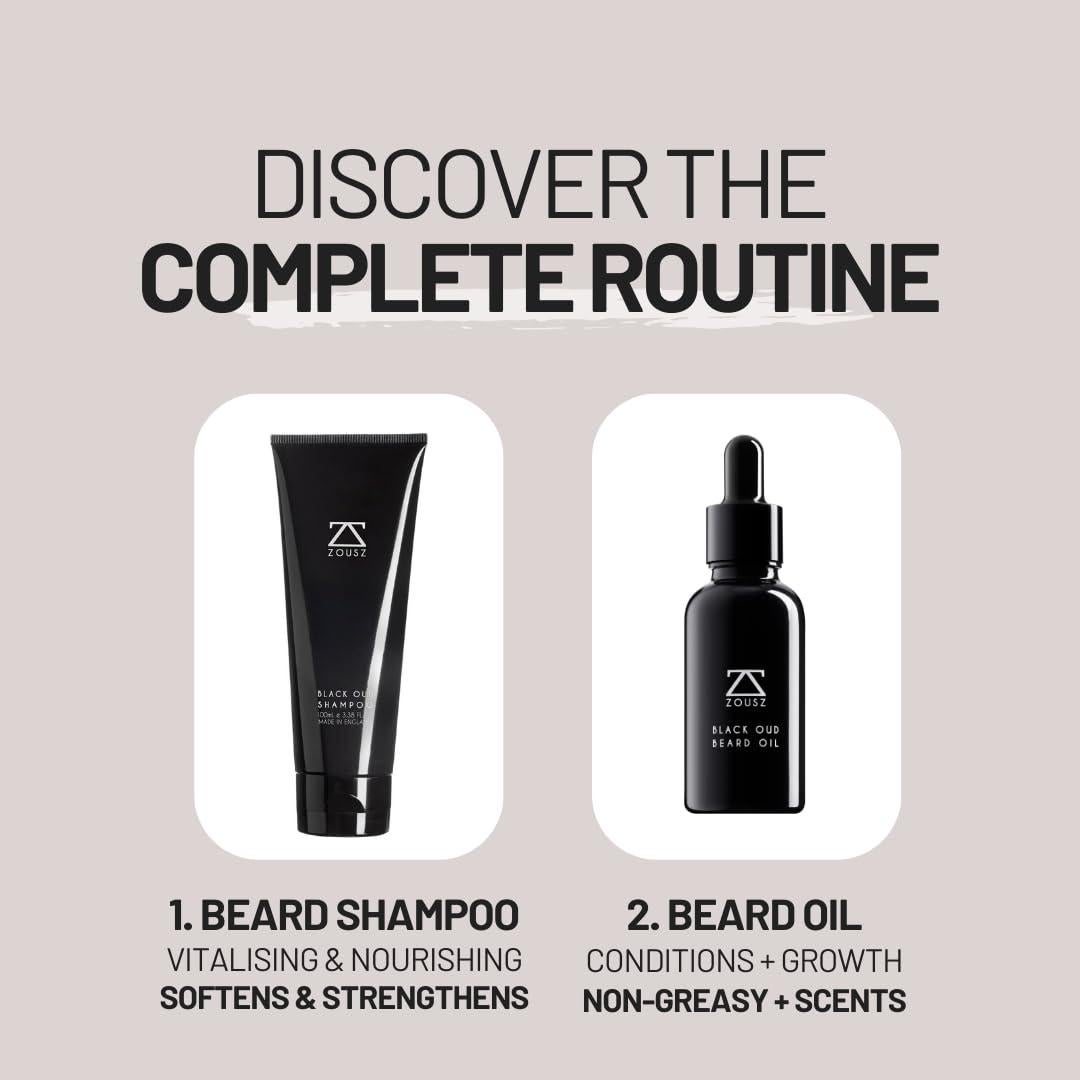 Bálsamo para Barba ZOUSZ Black Oud 50ml Hidratante Natural