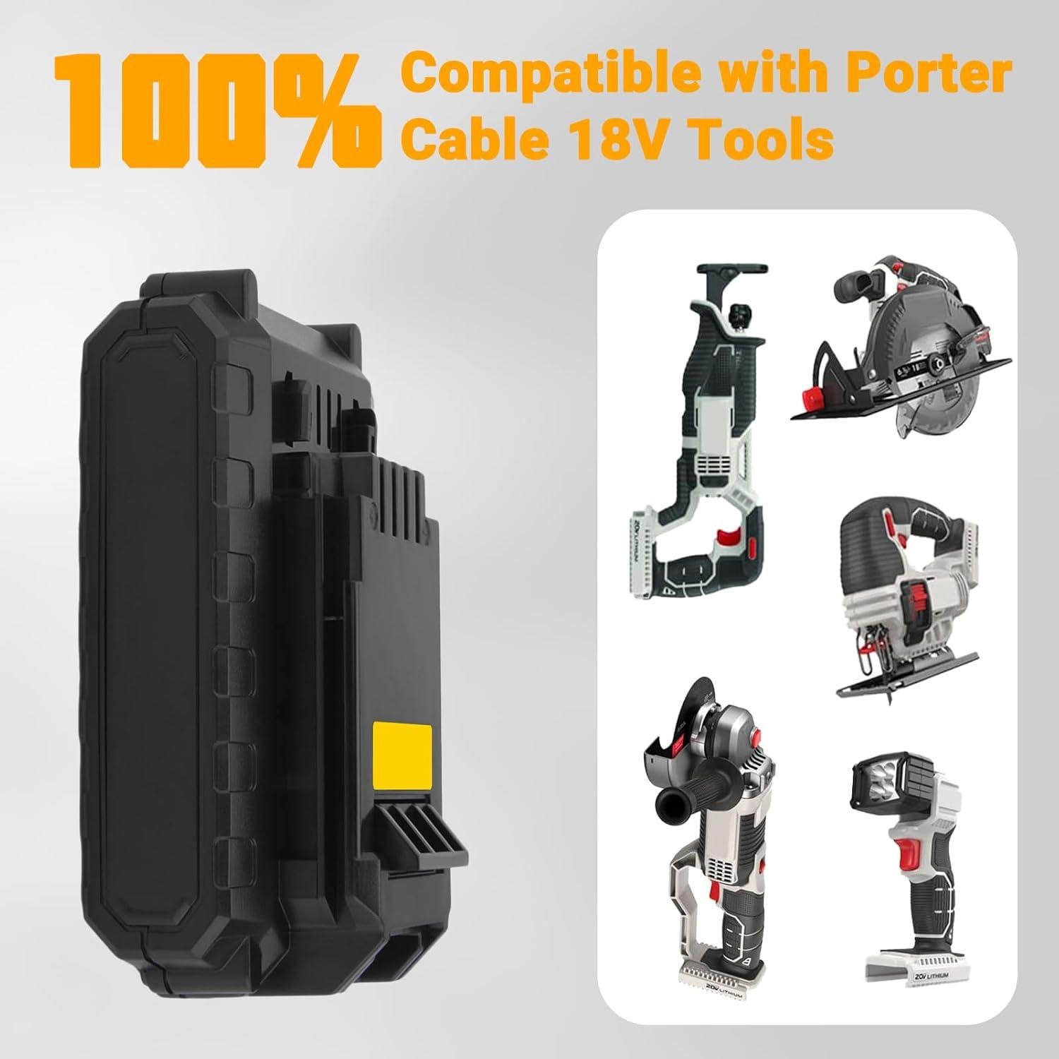 Batería de Reemplazo Li-ion 18V 4000mAh Porter Cable