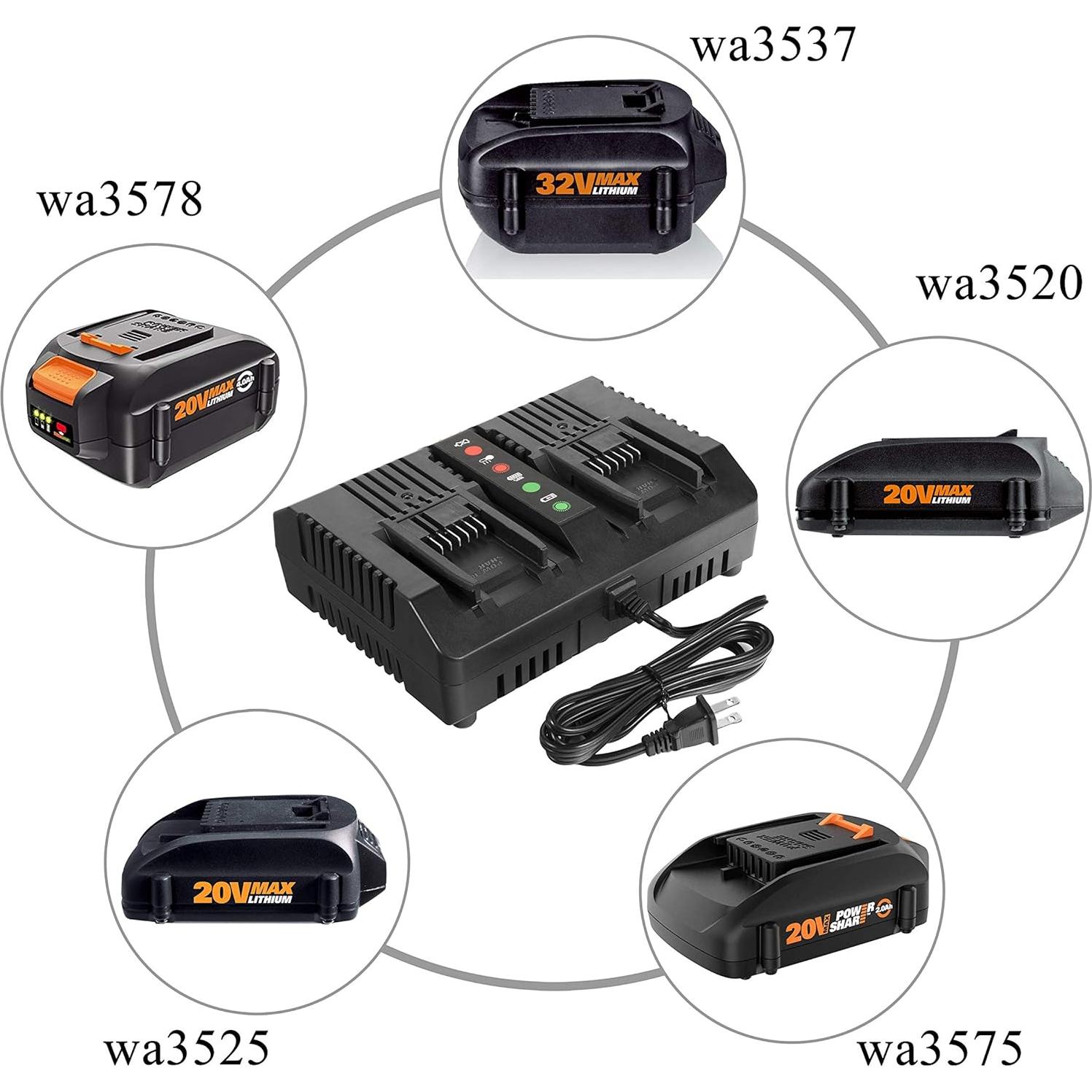 Kit Cargador y Batería Reemplazo 20V Cell9102 3000mAh