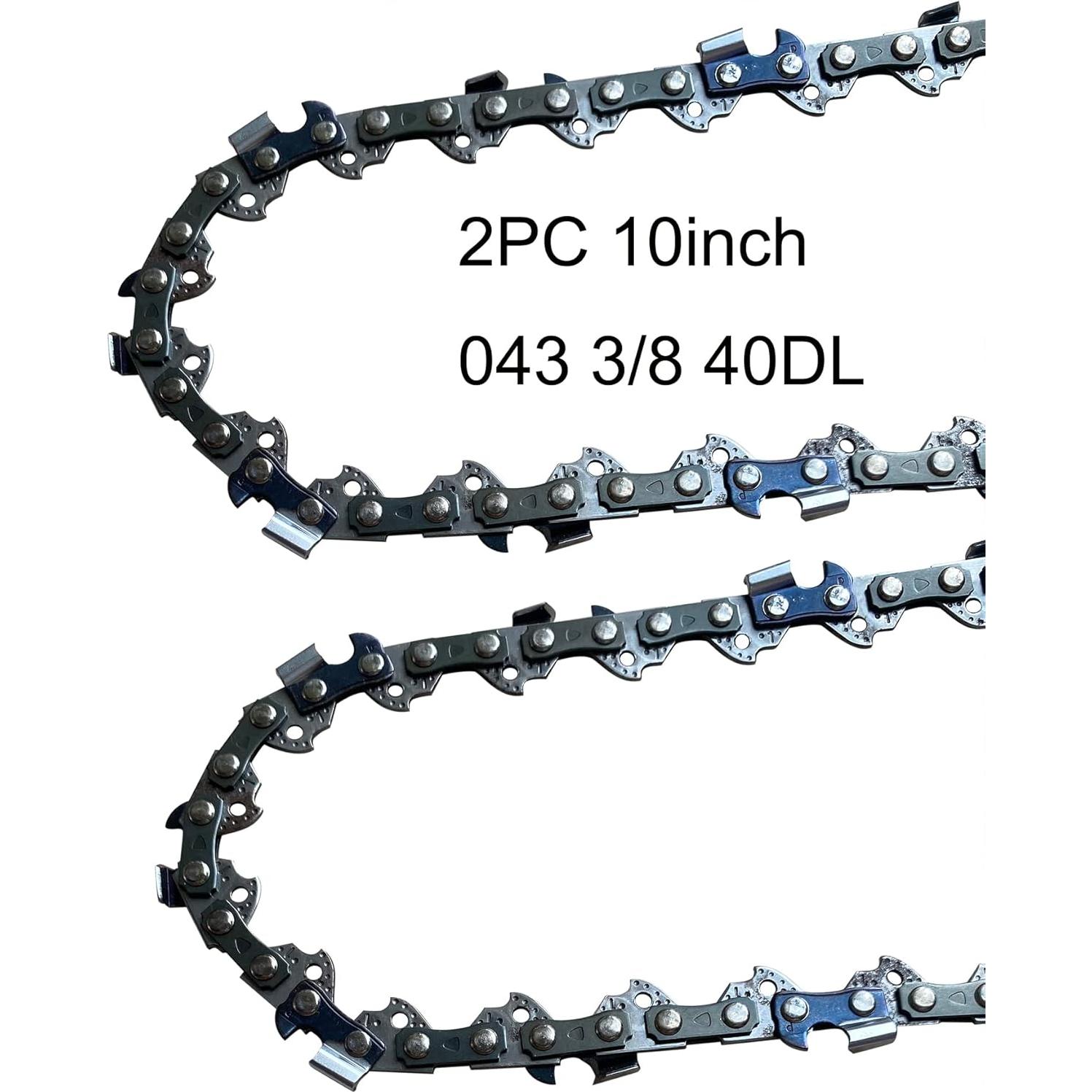 Cadena de Motosierra Kobalt 10" Reemplazo 0.043" Calibre 3/8" Paso