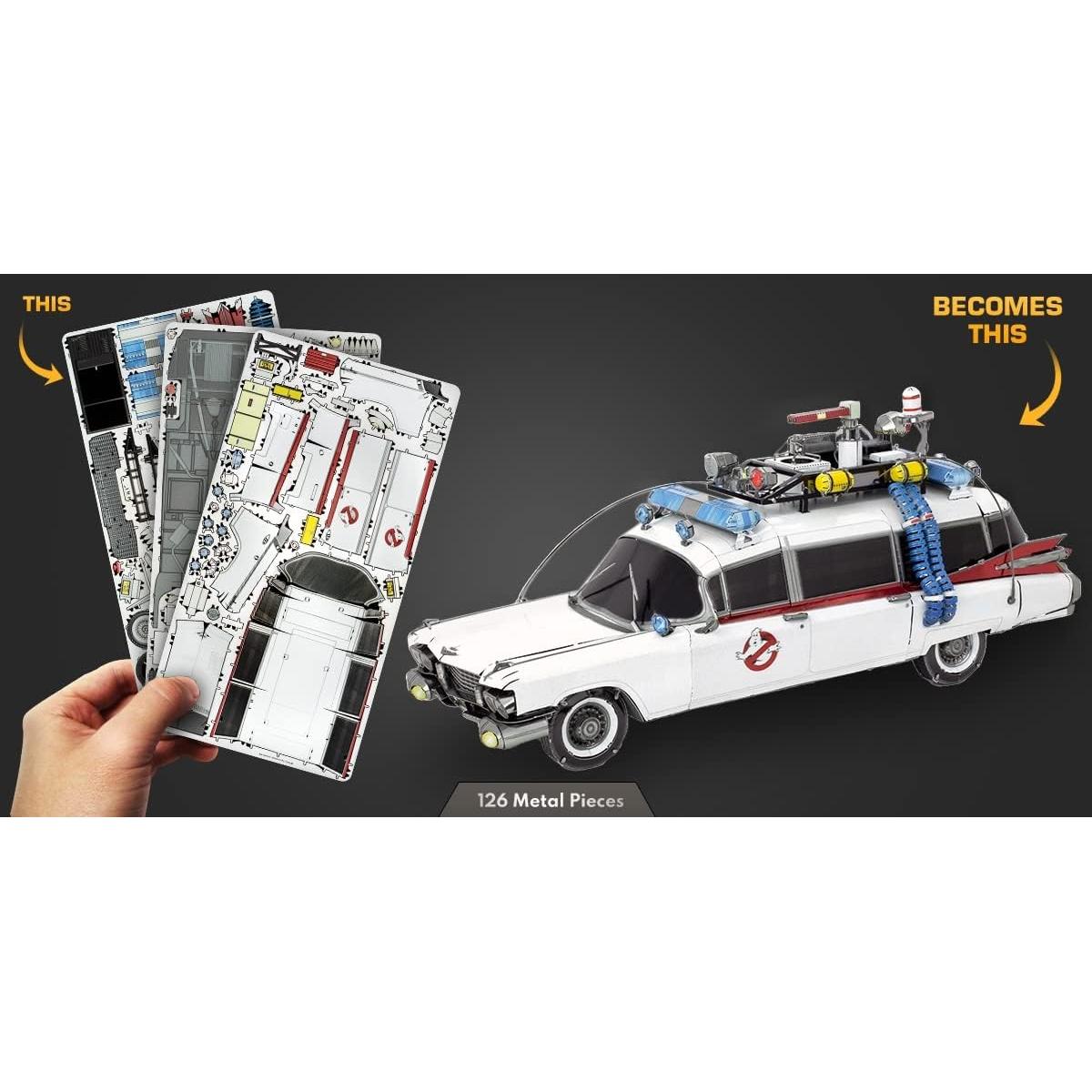 Kit de Modelo 3D Metal Earth Ecto-1 Cazafantasmas 300 Piezas