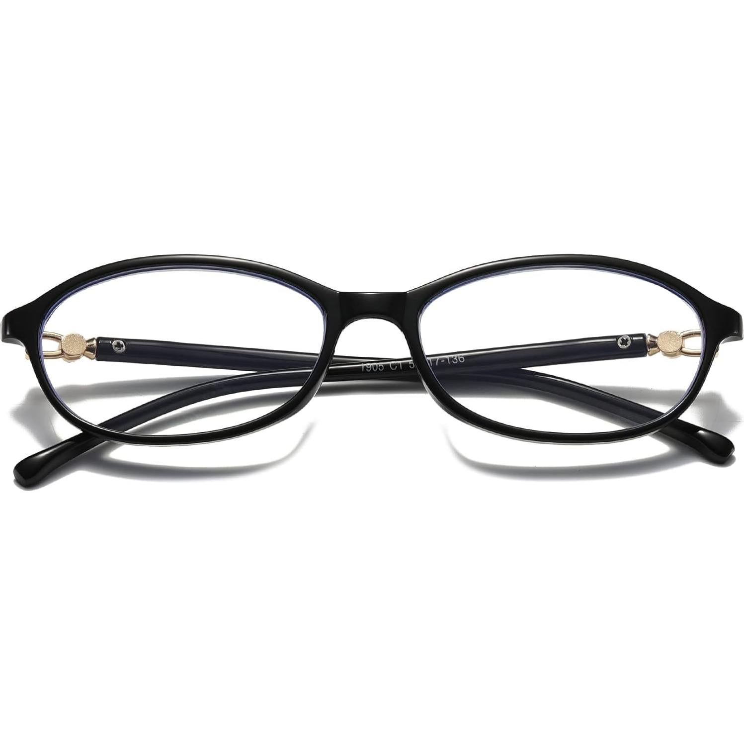 Gafas de Lectura B&Q 4 Pares Ovaladas Mujeres Bloqueo Luz Azul