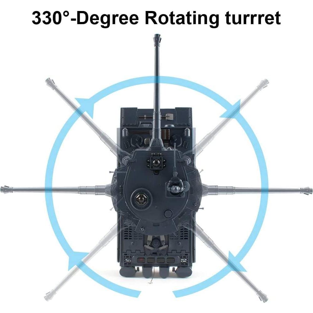 Tanque Tigre Alemán RC 1:28 FMTStore con Sonido y Luz