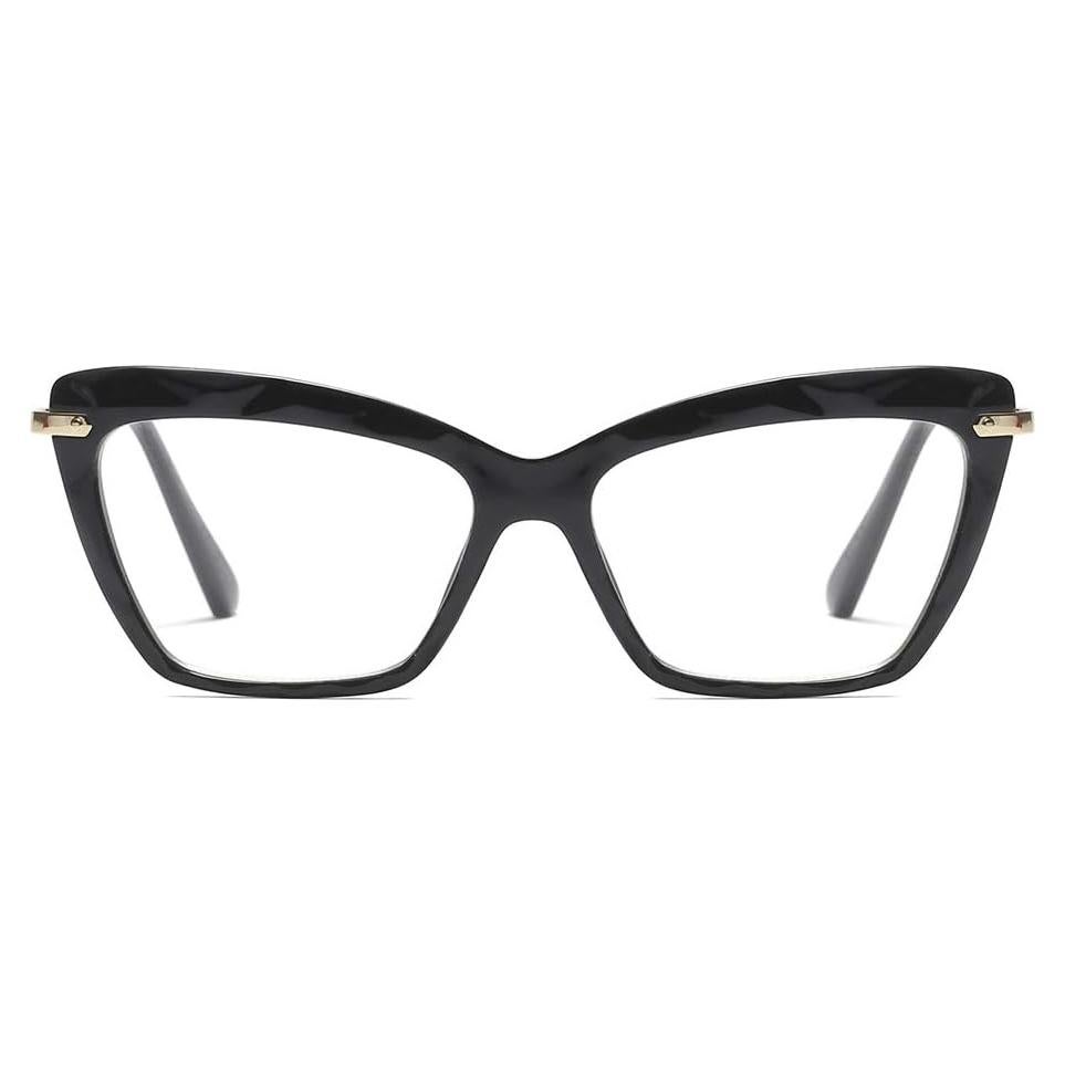 Gafas de lectura Jurchio ojo de gato negras 2.5x para mujer