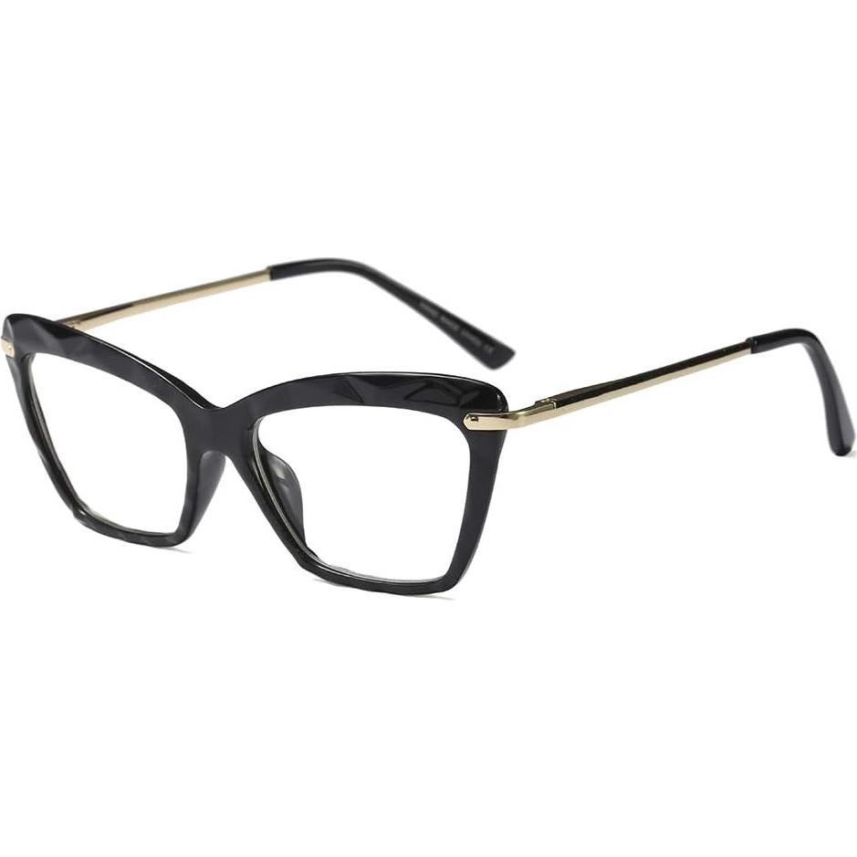 Gafas de lectura Jurchio ojo de gato negras 2.5x para mujer