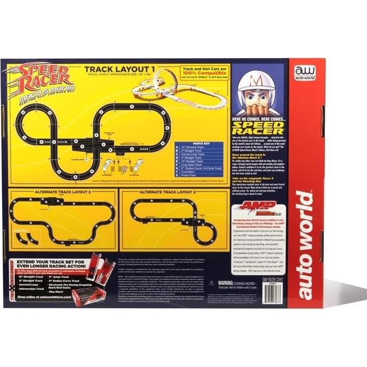 Set de Carrera Slot Auto World Mach 5 Mania 5.18m