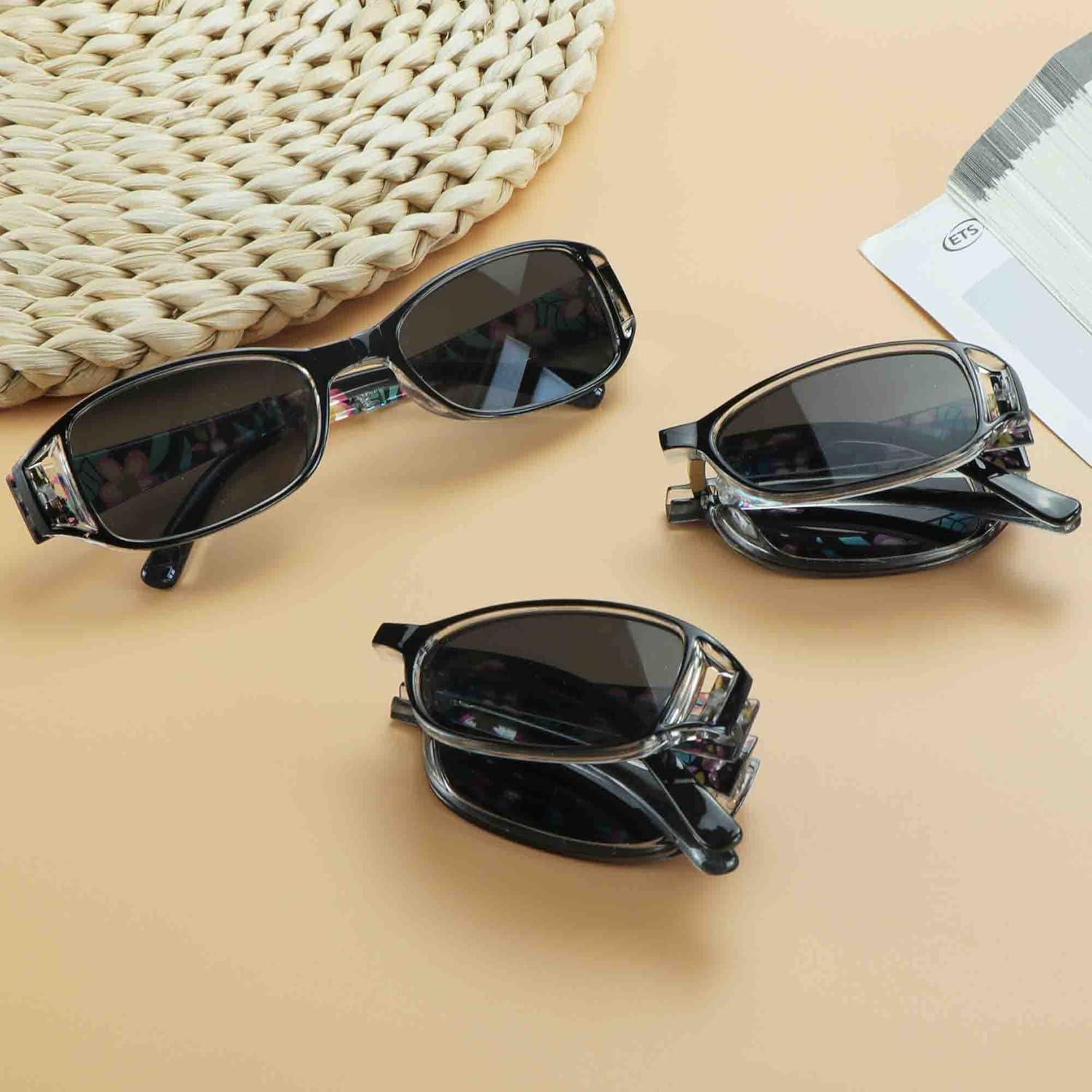 Gafas de Lectura y Sol Plegables VisionGlobal 3 Pares UV400