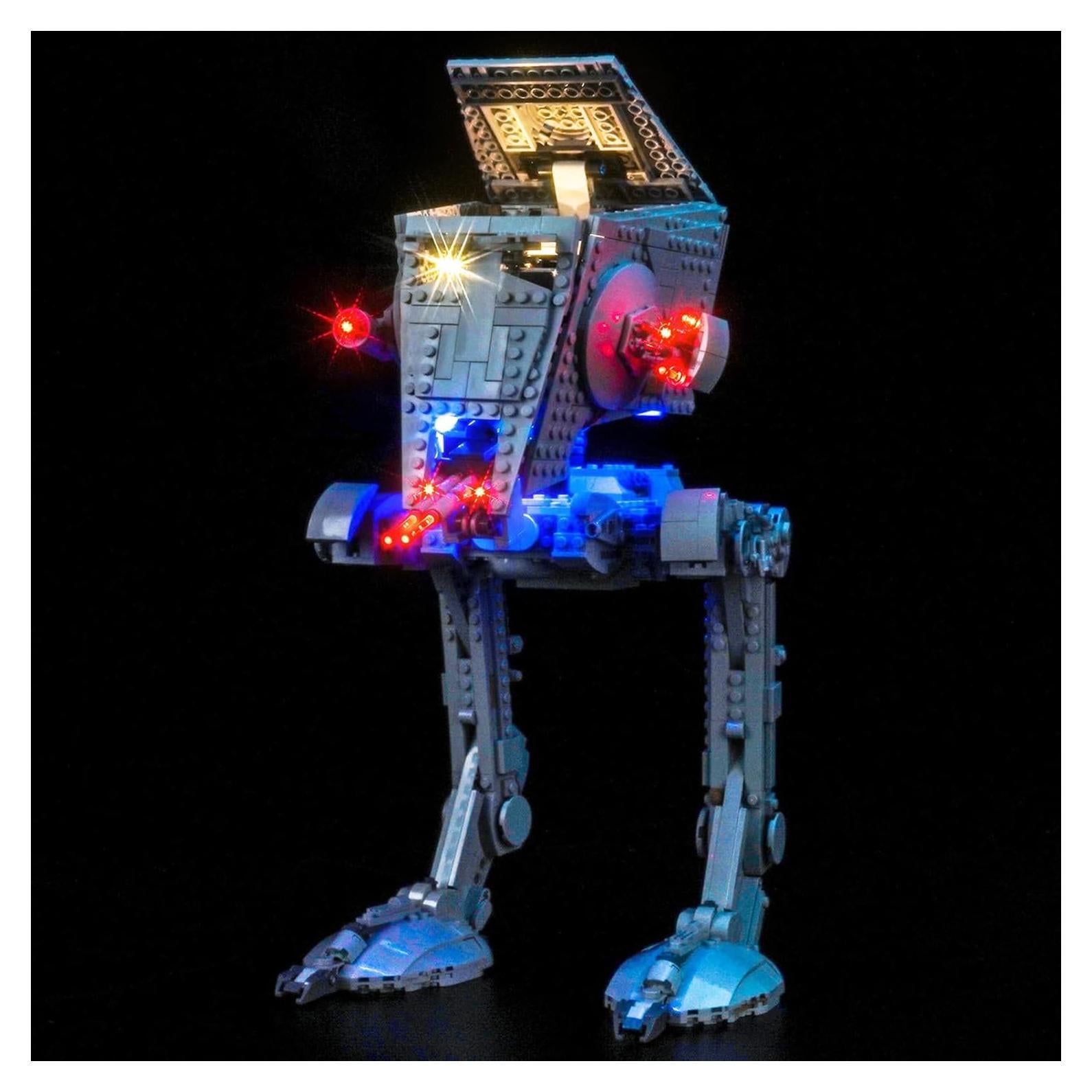 Luz LED BrickBling para Lego AT-ST Walker 75417 - Rojo