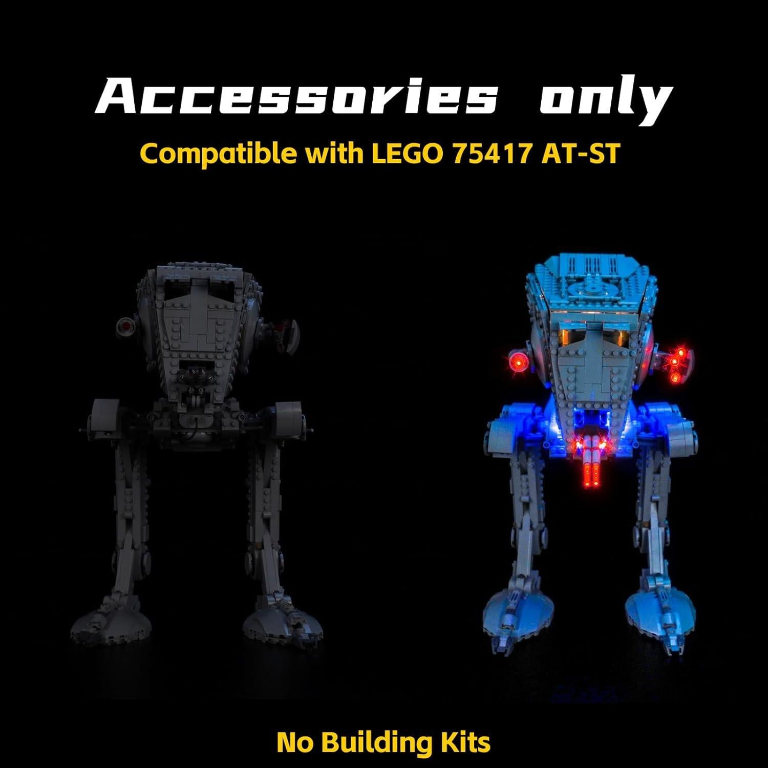 Luz LED BrickBling para Lego AT-ST Walker 75417 - Rojo