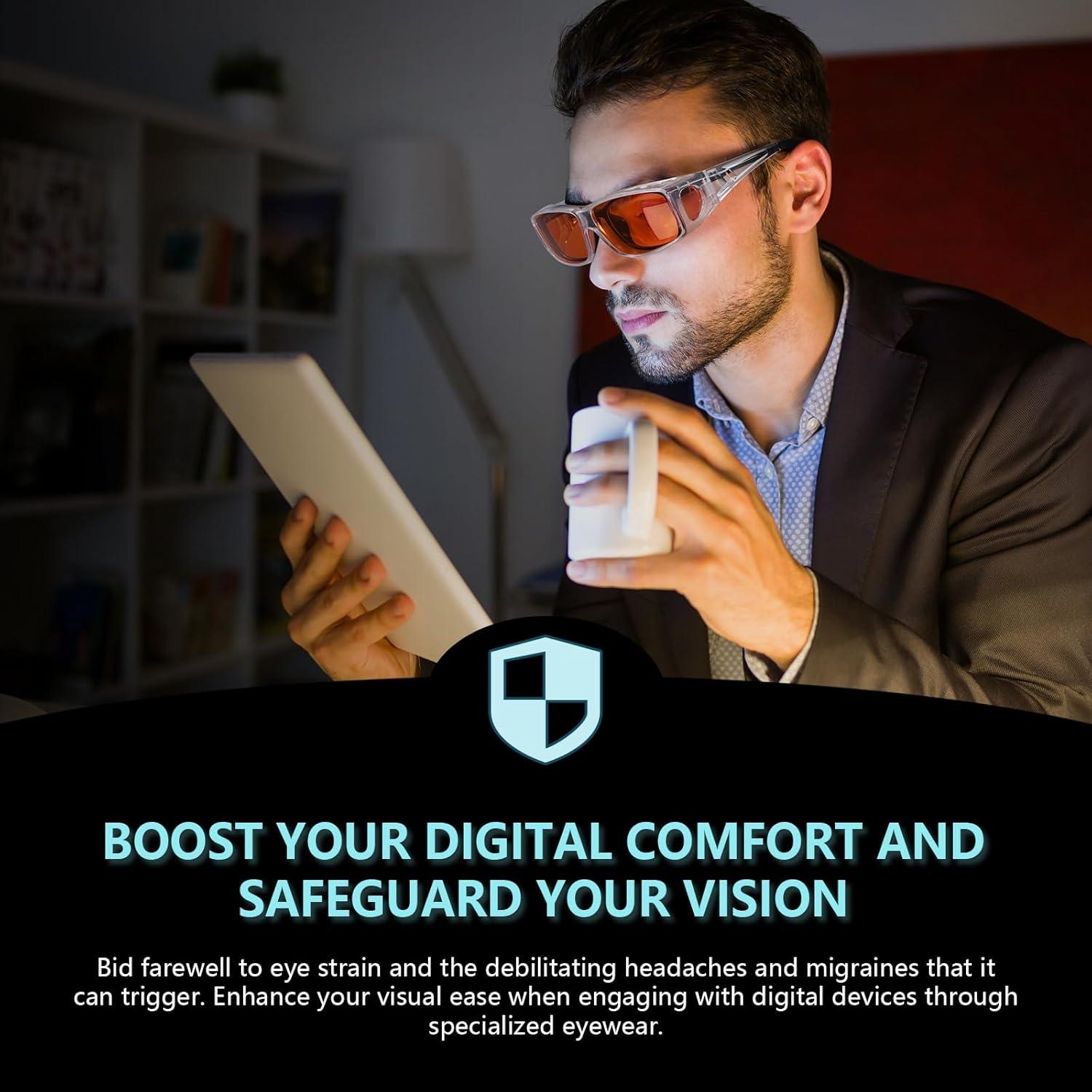 Gafas Bloqueadoras de Luz Azul Fit Over - Unisex - Modelo 0311