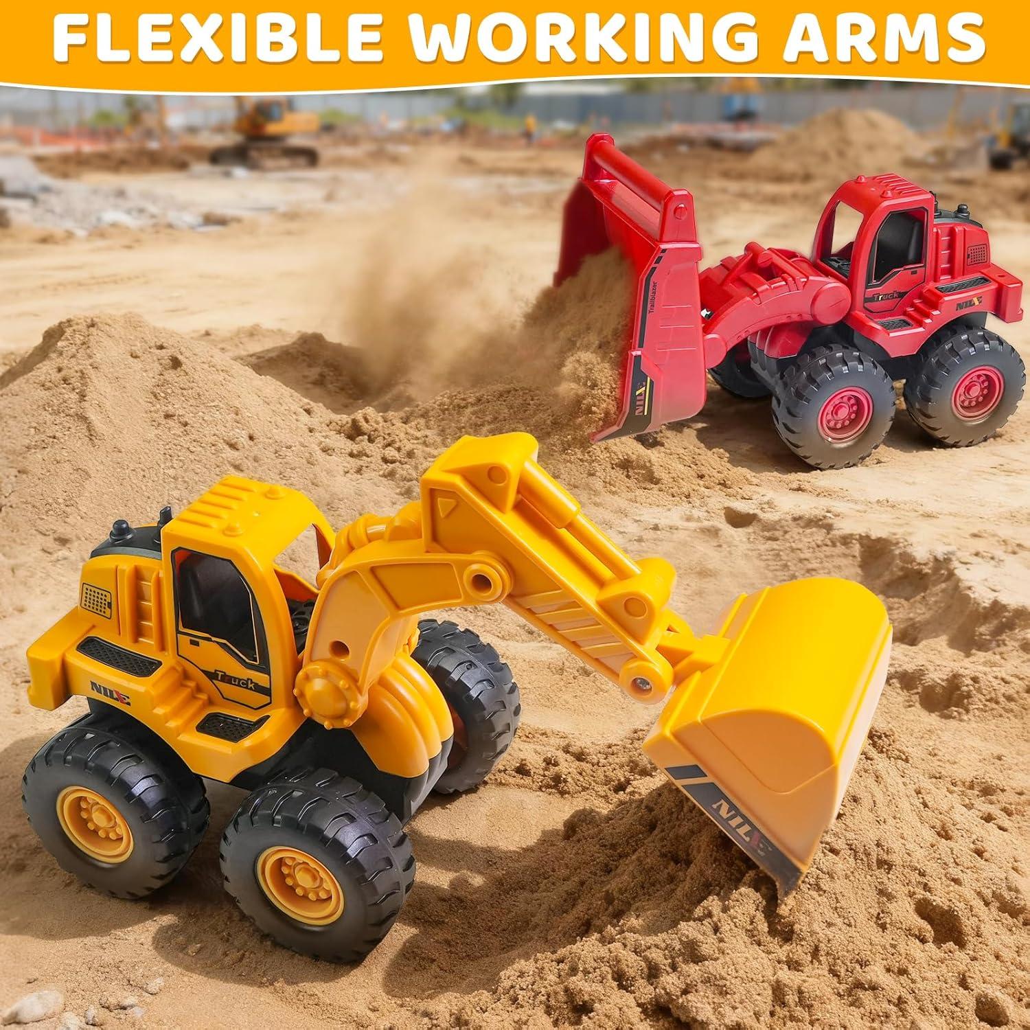 Juguetes de Construcción Beestech Excavadora y Cargadora 2 Piezas