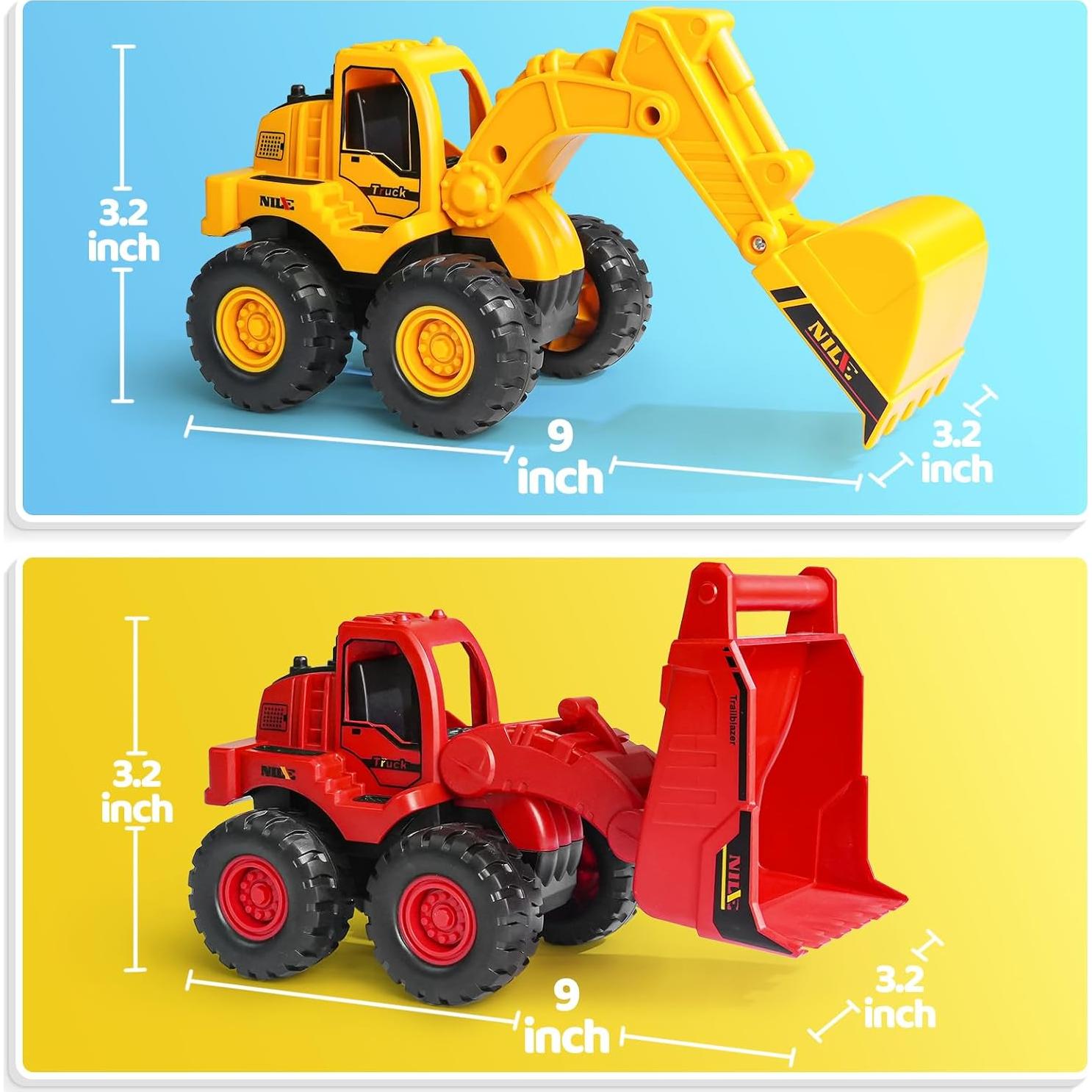 Juguetes de Construcción Beestech Excavadora y Cargadora 2 Piezas