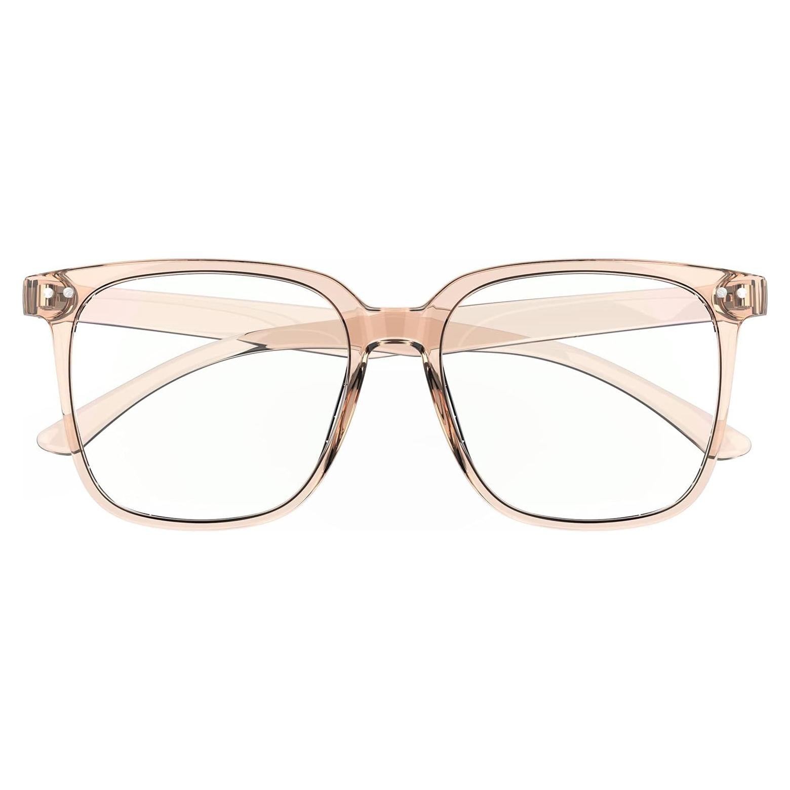 Gafas bloqueadoras de luz azul 80s grandes unisex naranja