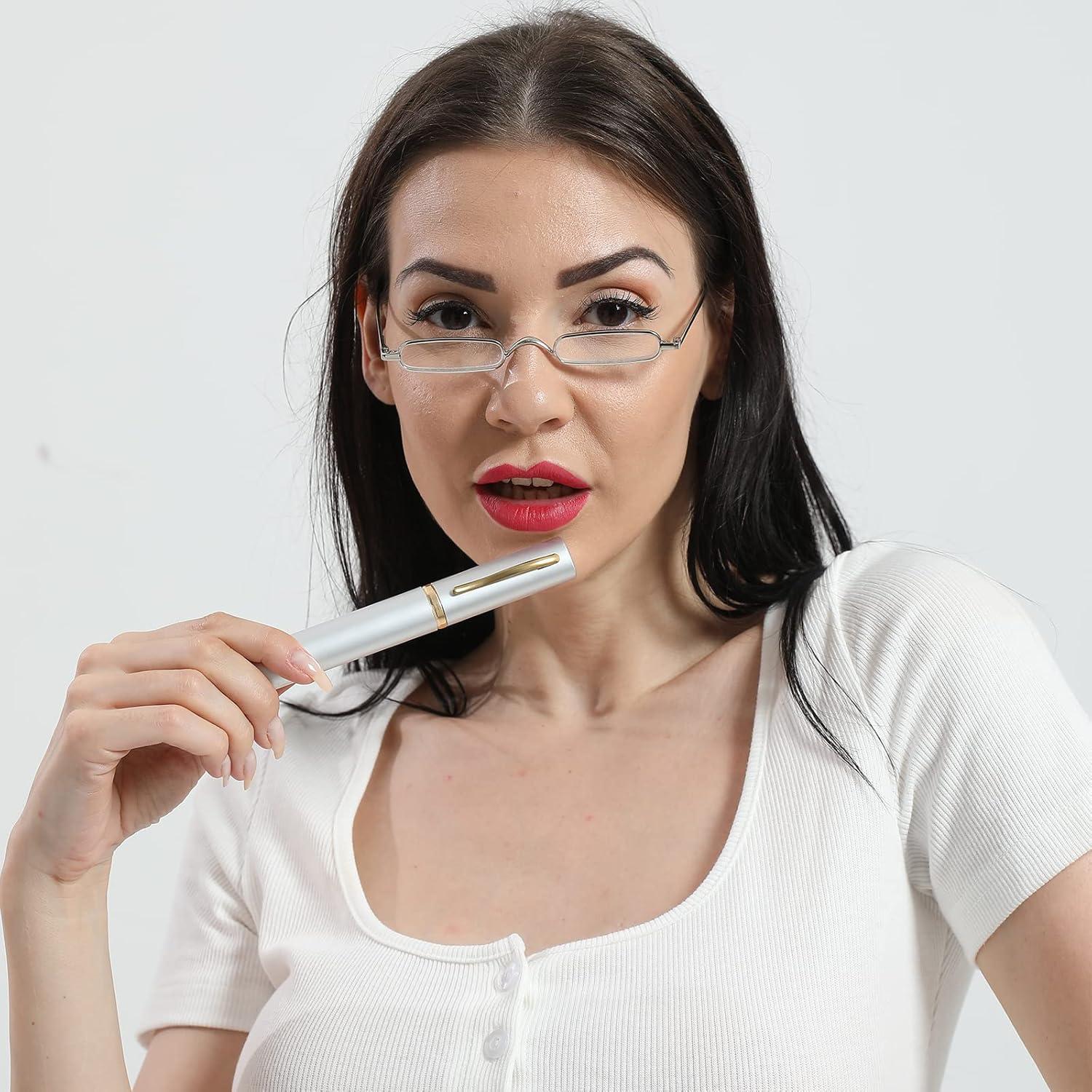 Gafas de Lectura DXYXYO Metal 2 Pares + Estuche Portátil