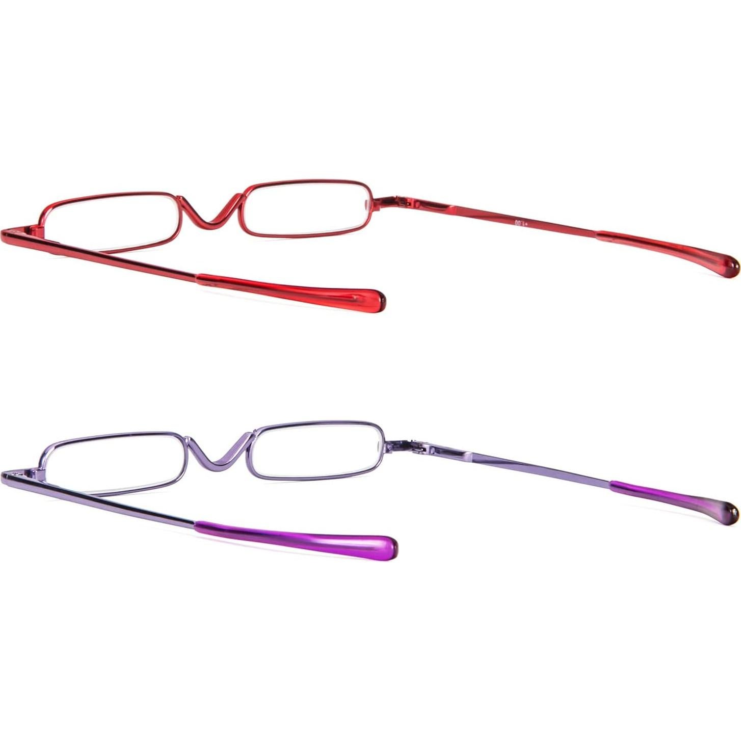 Gafas de Lectura DXYXYO Metal 2 Pares + Estuche Portátil