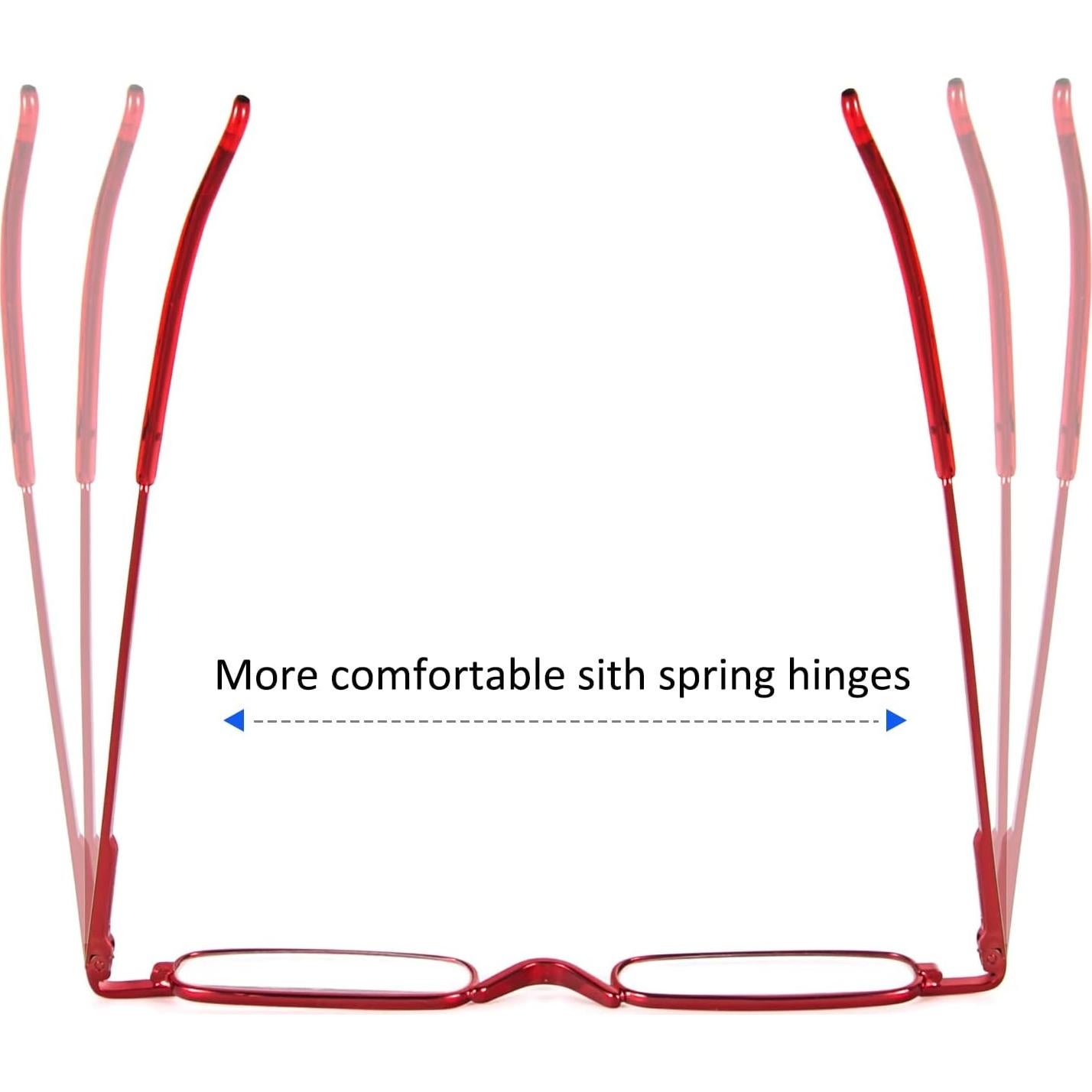 Gafas de Lectura DXYXYO Metal 2 Pares + Estuche Portátil